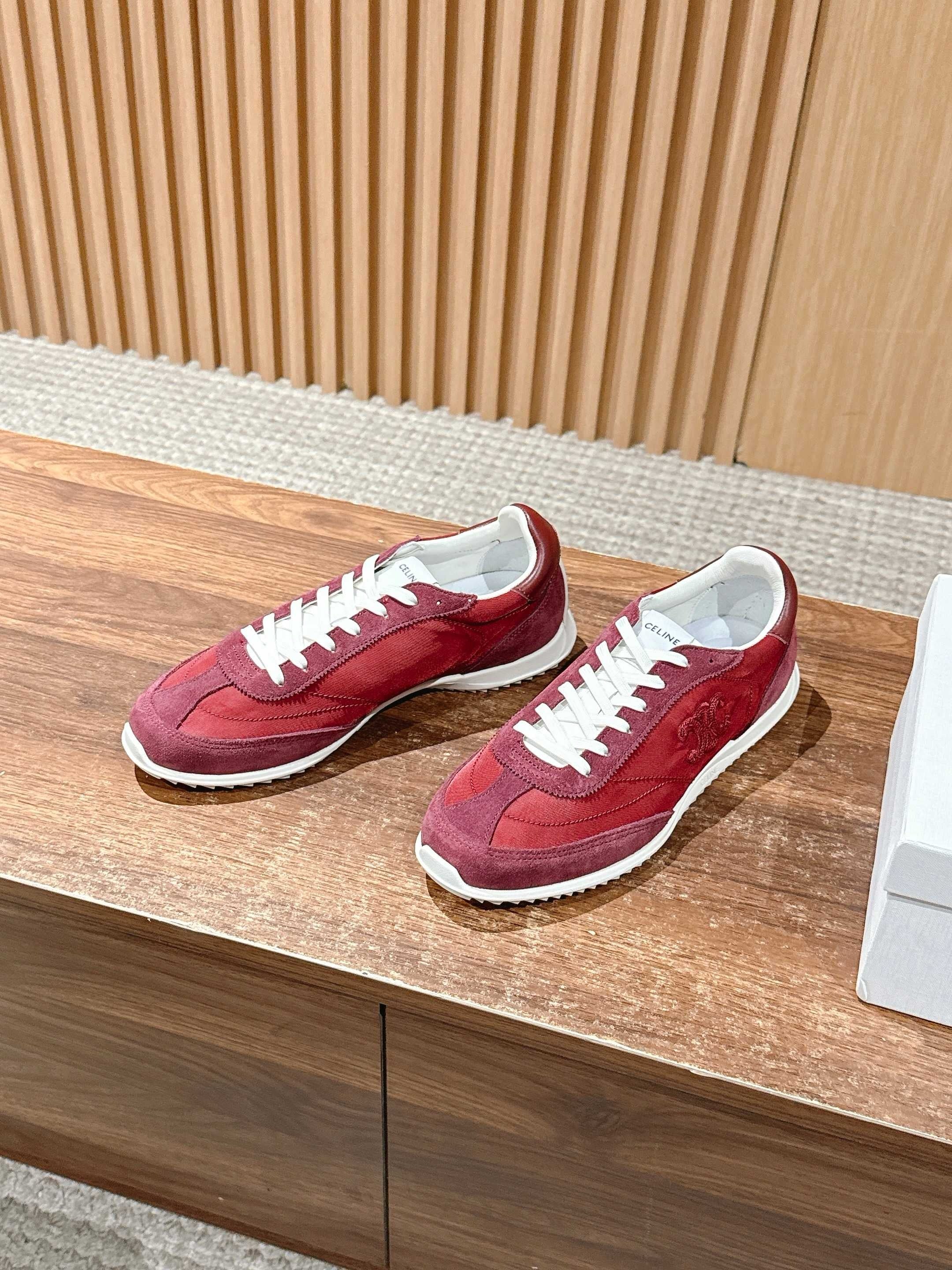 Red and Grey Shoes