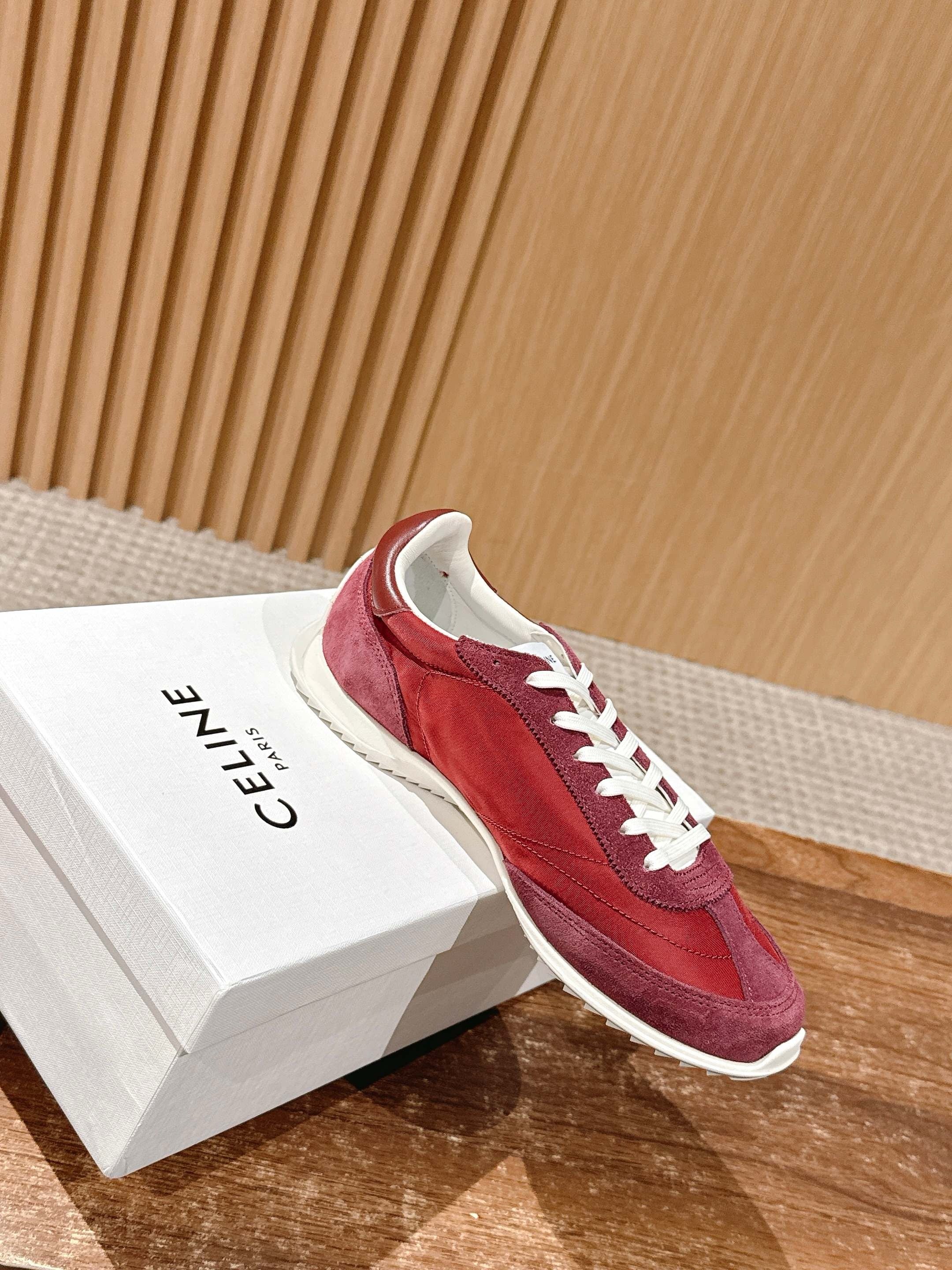 Red and Grey Shoes