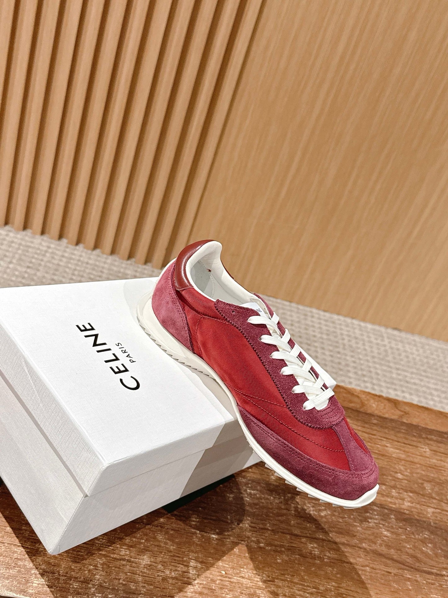 Red and Grey Shoes