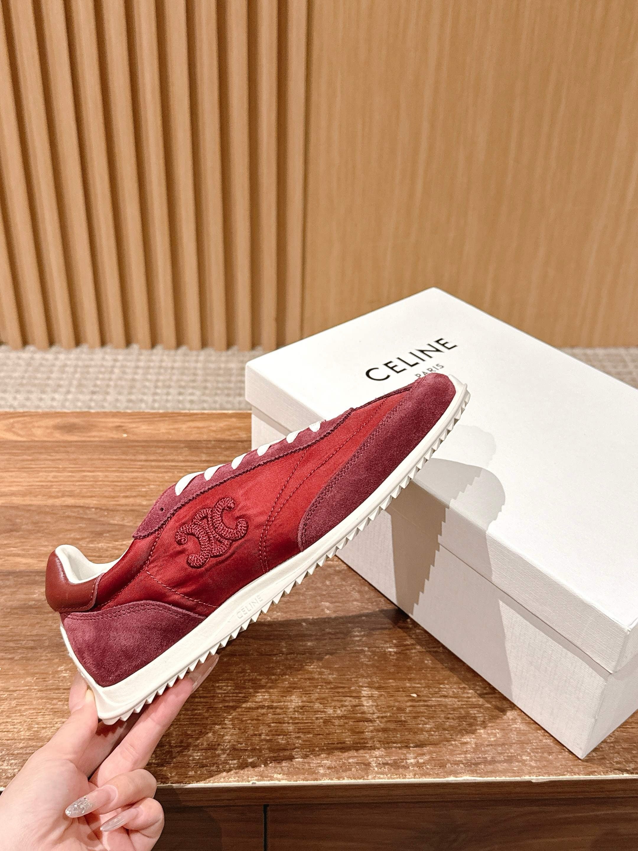 Red and Grey Shoes