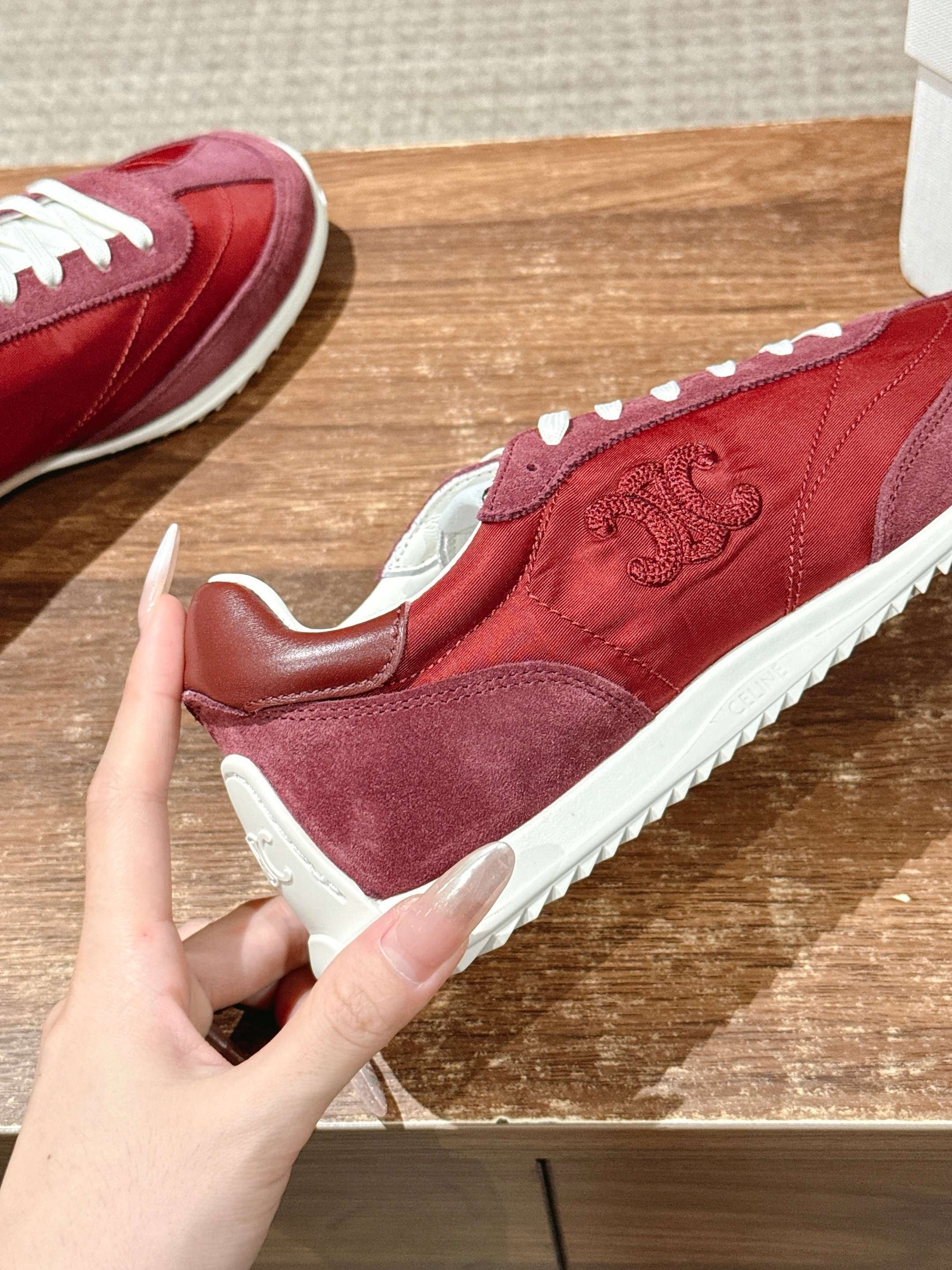 Red and Grey Shoes