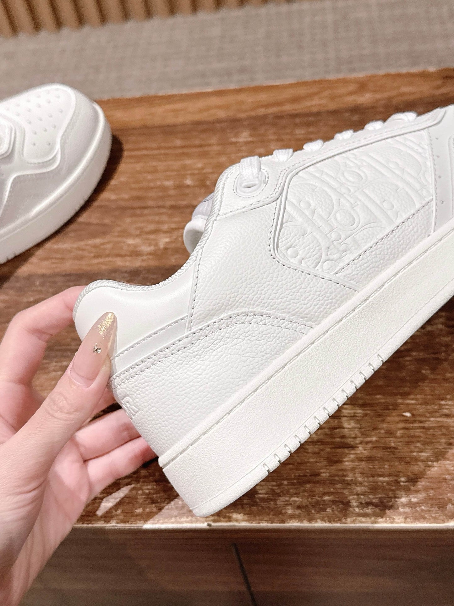 White and Black Shoes
