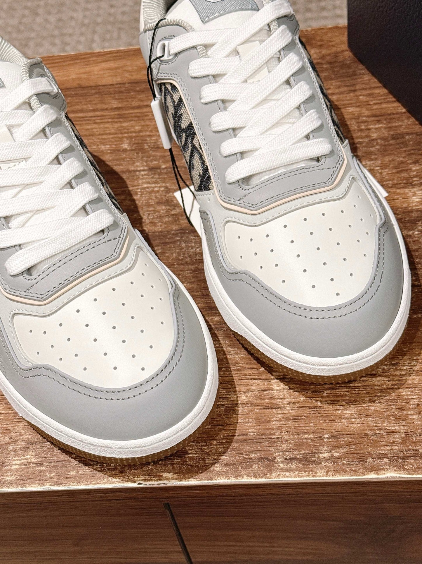 White grey and White black Shoes