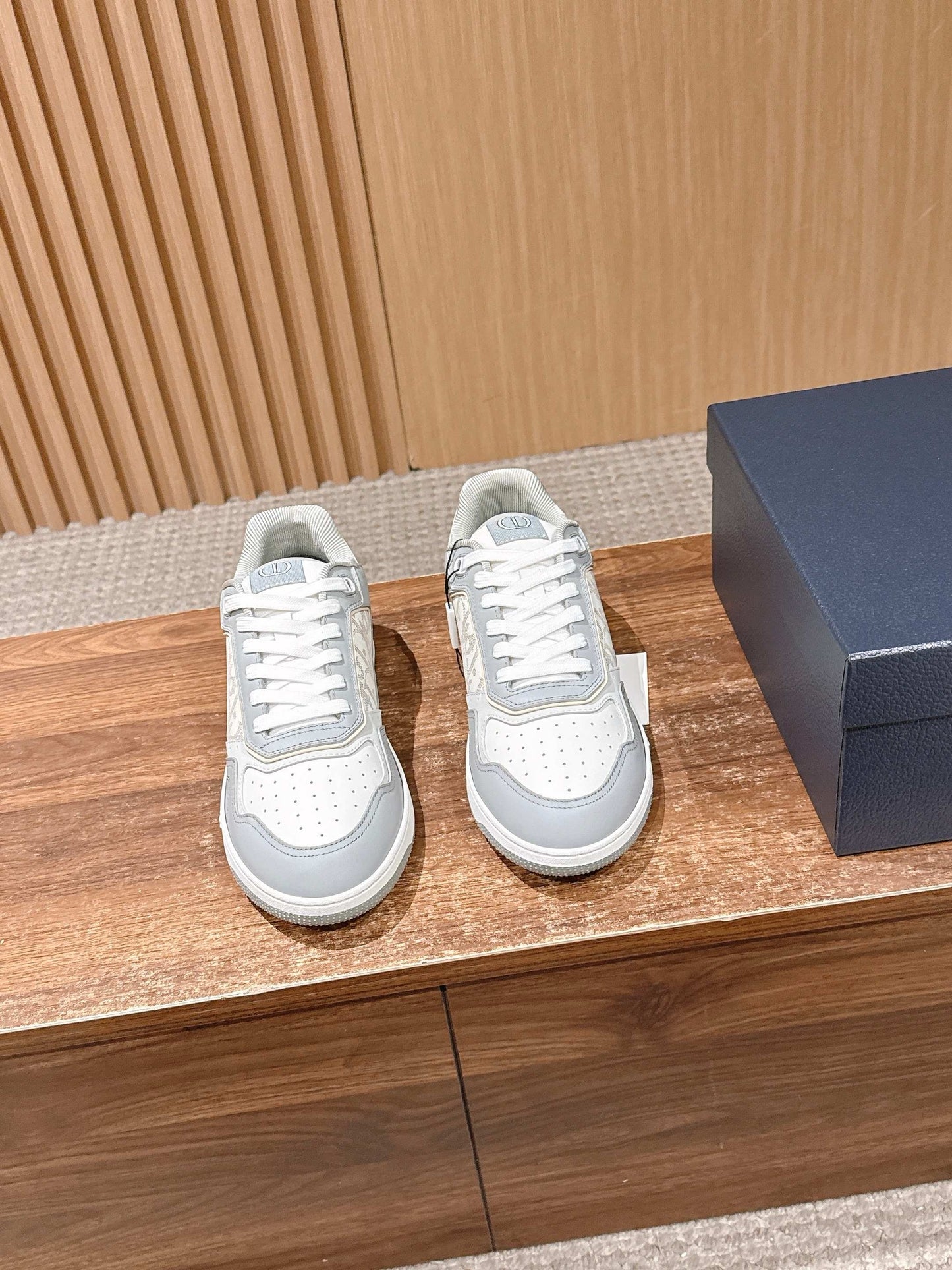 White grey and White Shoes