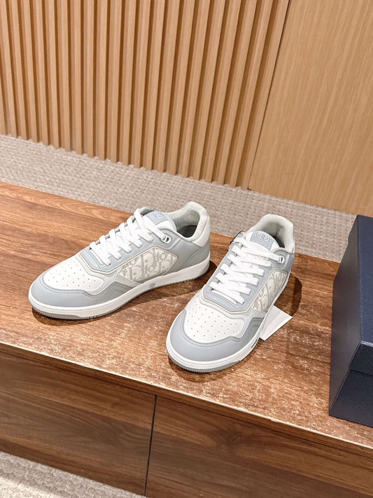 White grey and White Shoes