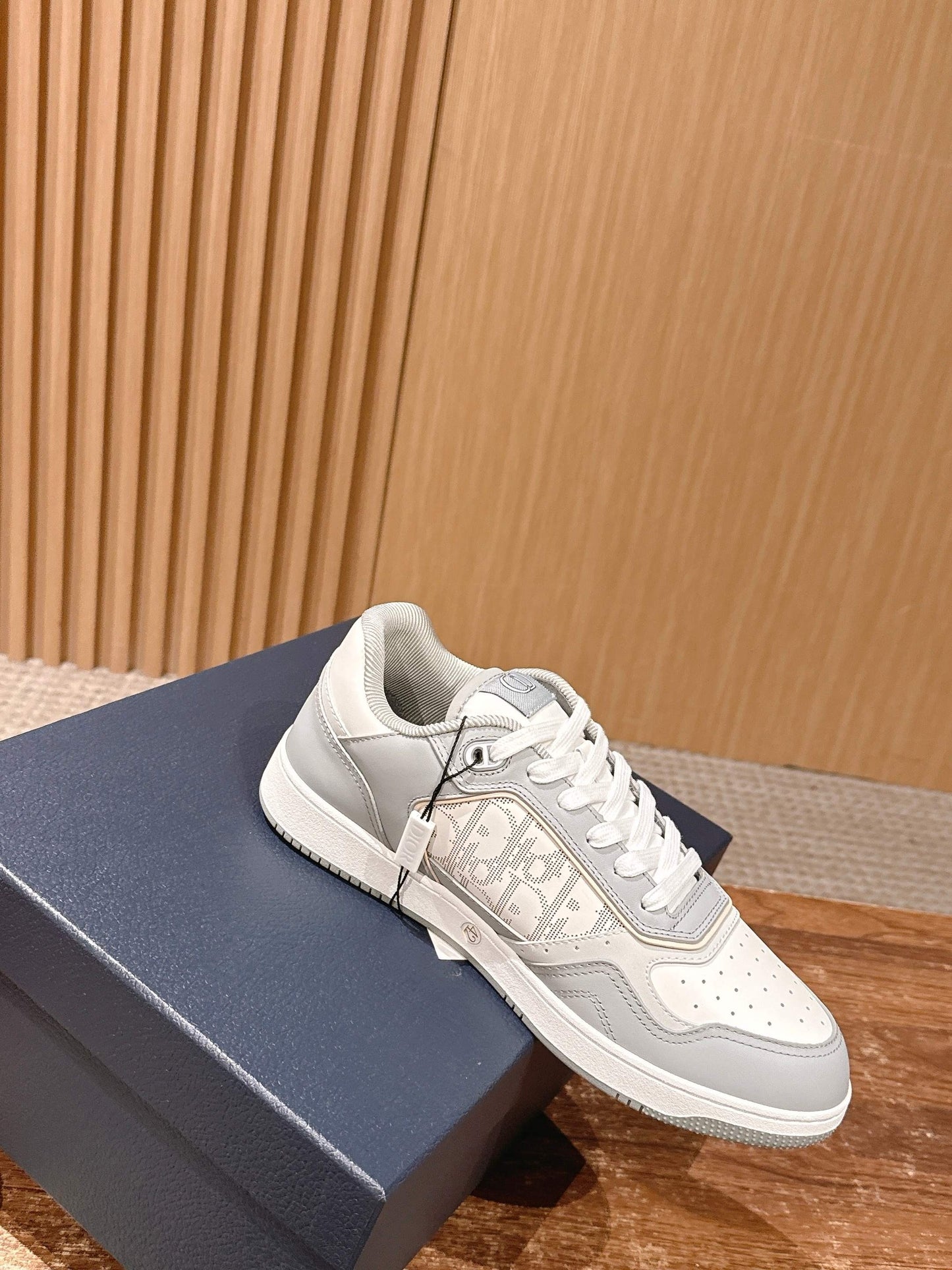 White grey and White Shoes
