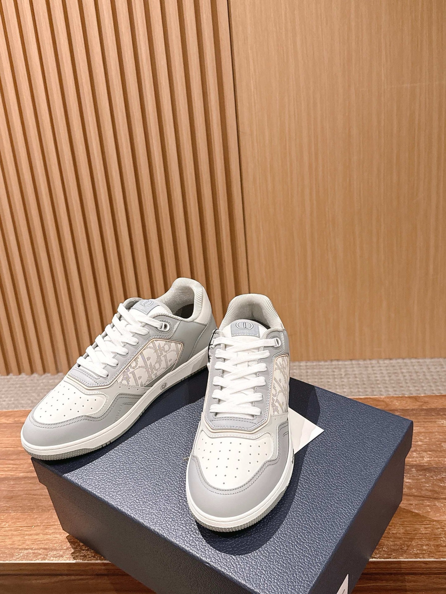 White grey and White Shoes
