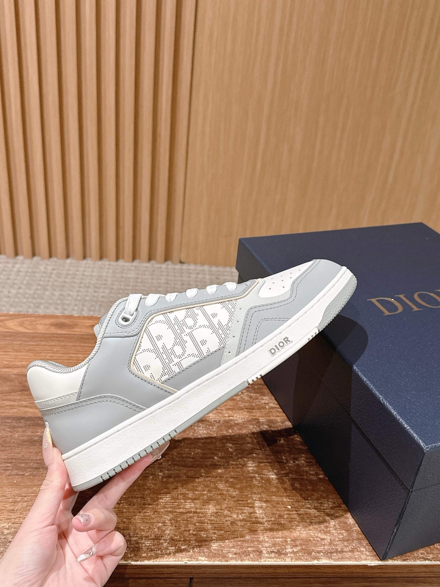 White grey and White Shoes