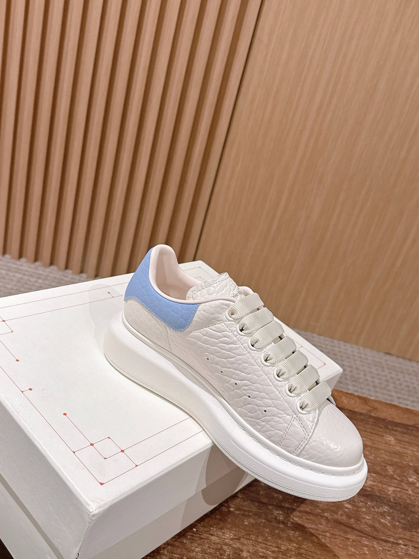 White red and White blue Shoes