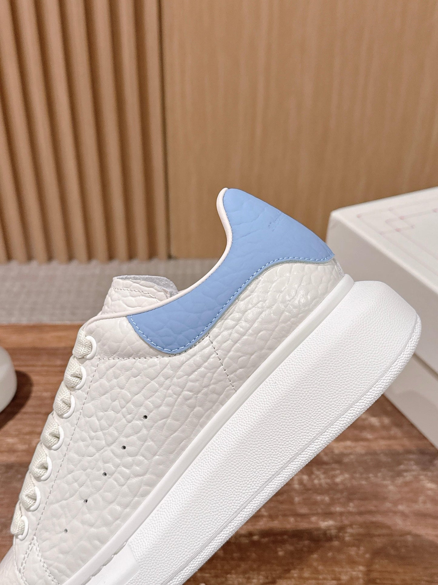 White red and White blue Shoes