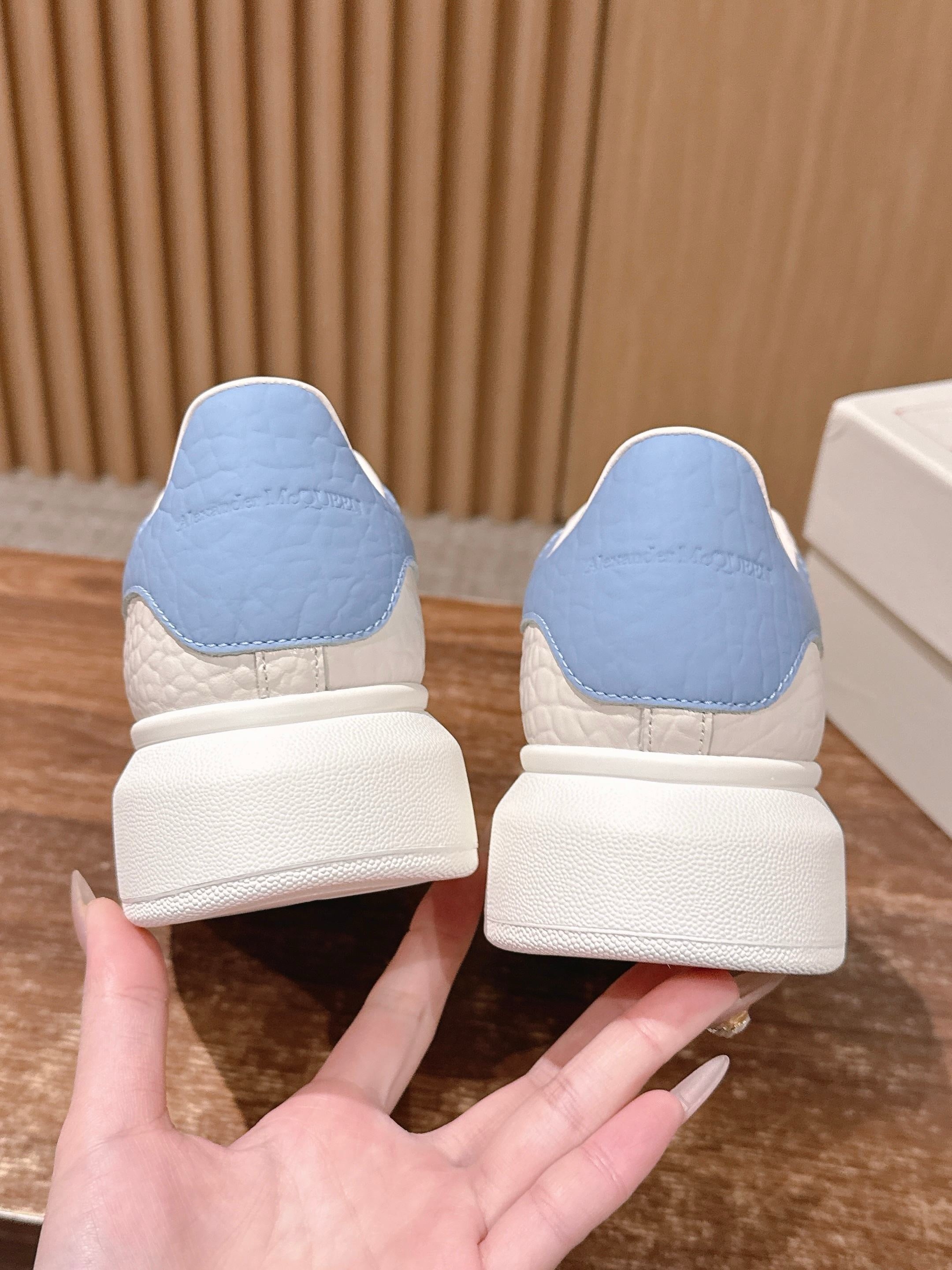 White red and White blue Shoes