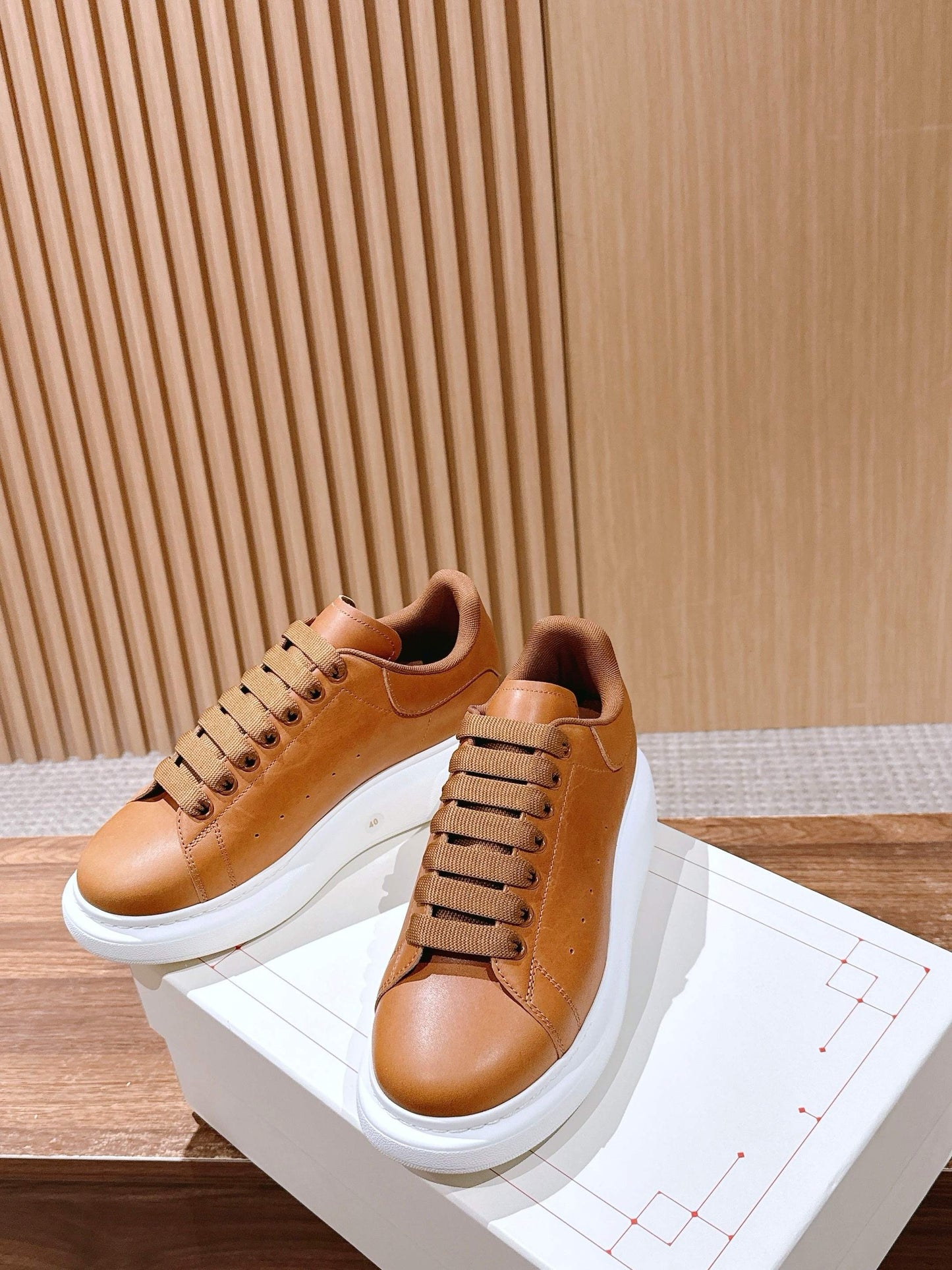 Brown white Shoes