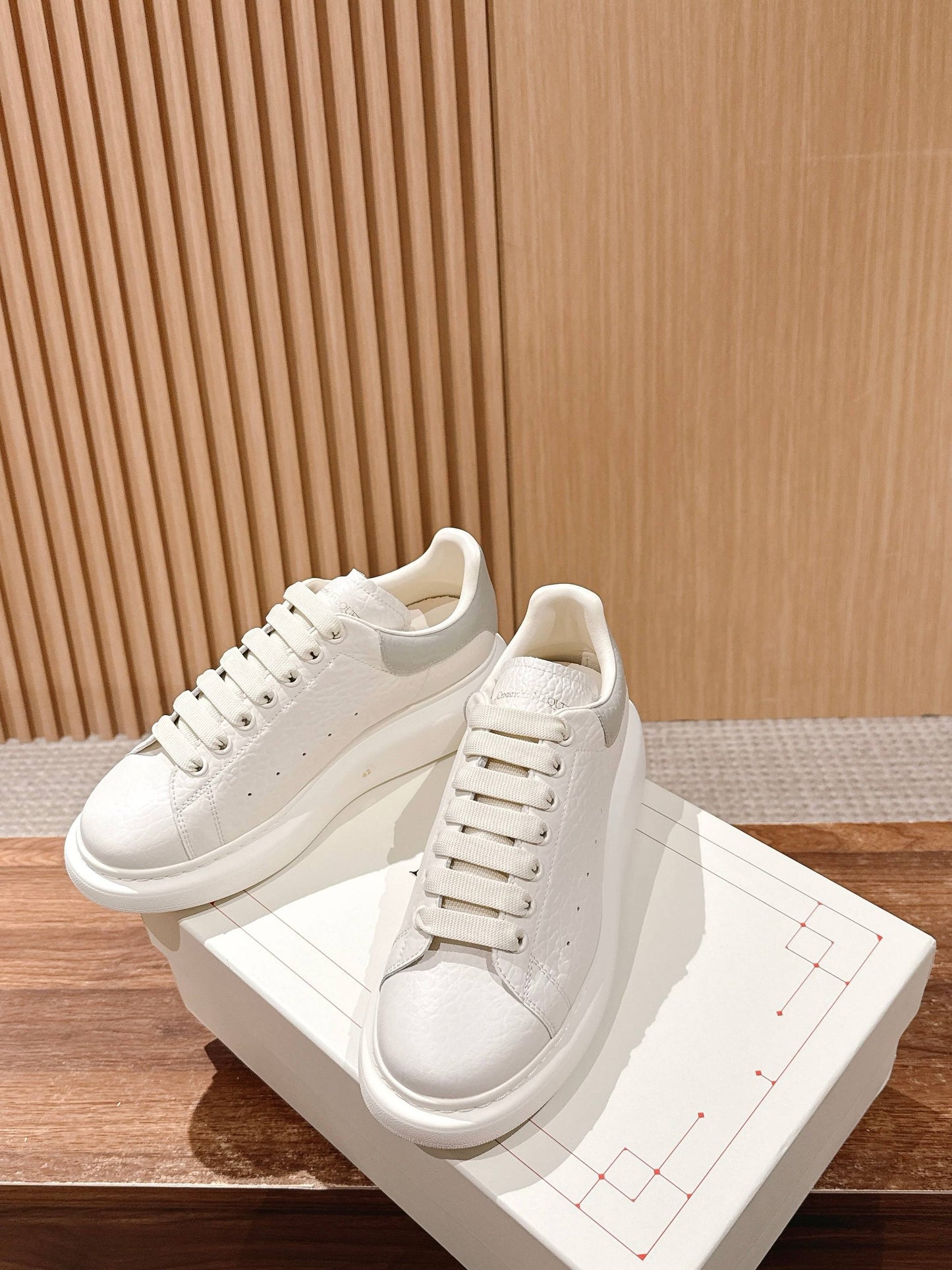 White and Black Shoes
