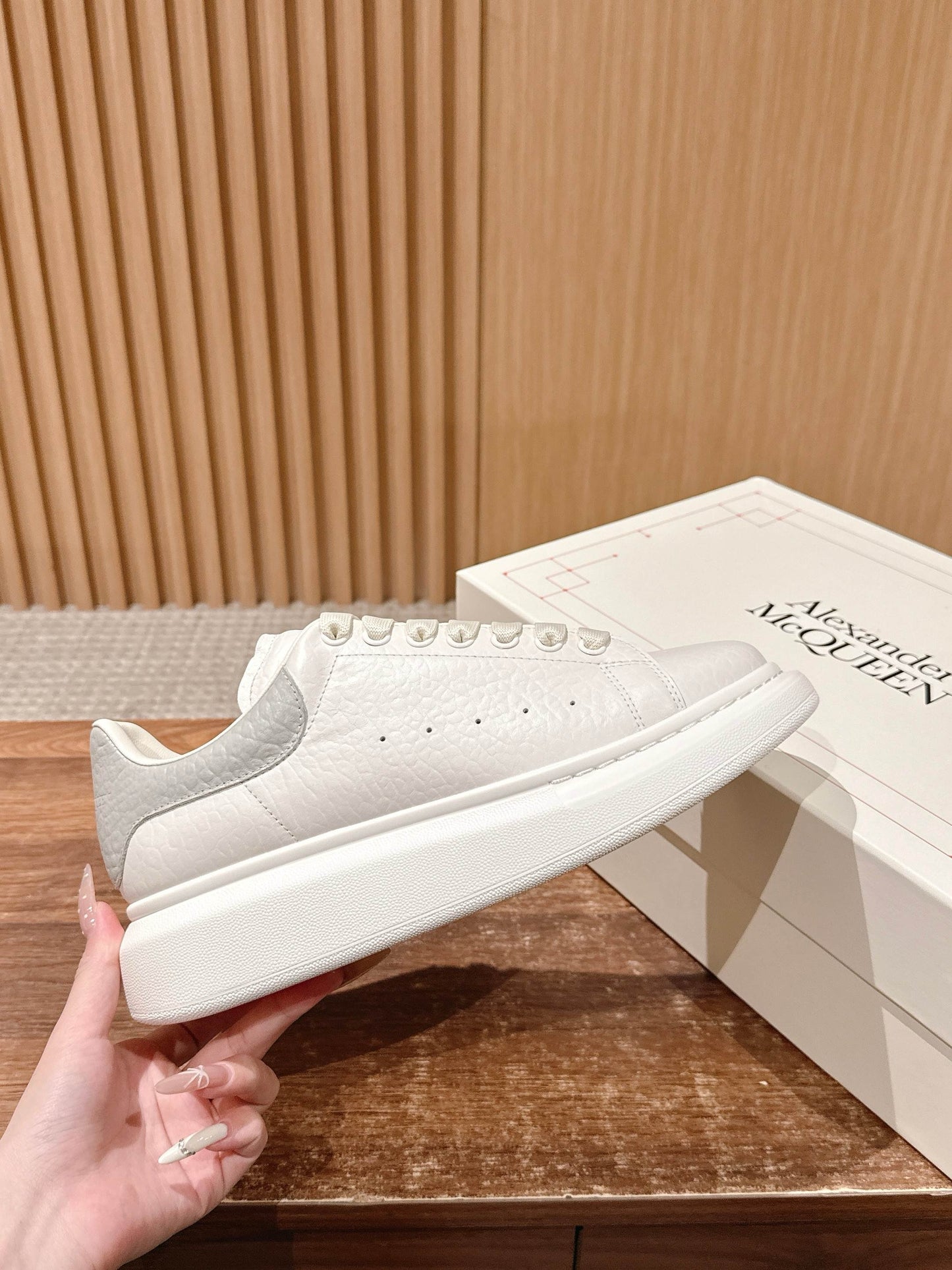 White and Black Shoes