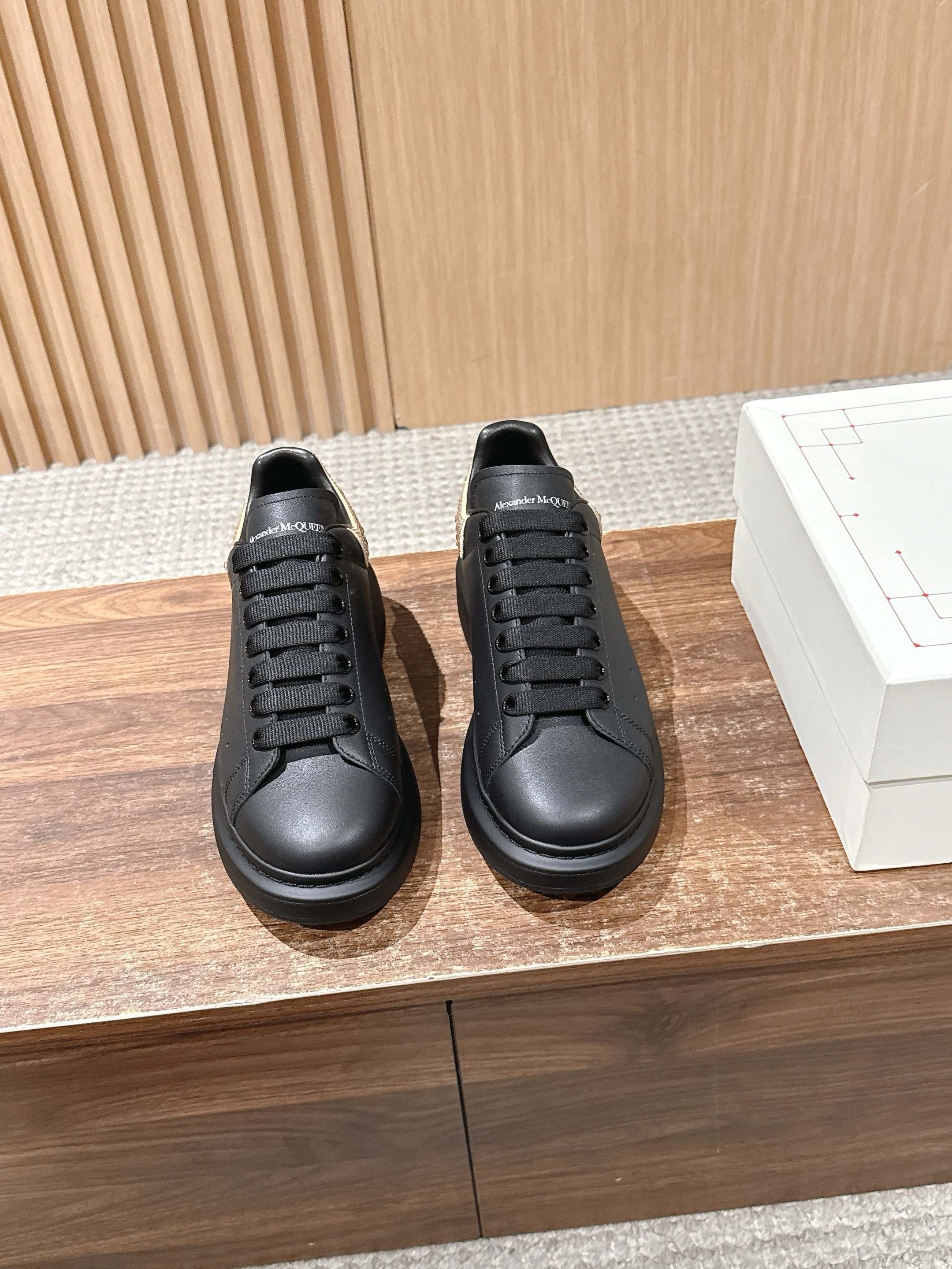 White and Black Shoes