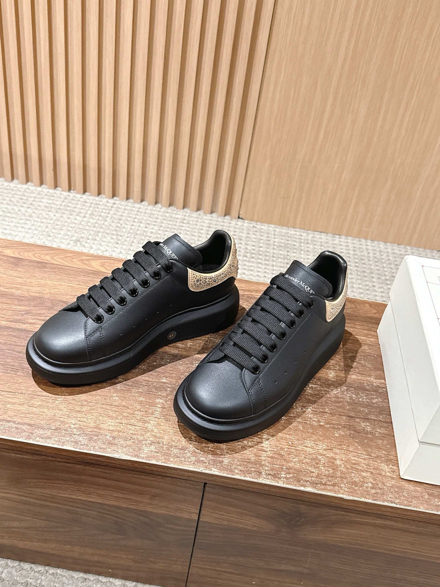 White and Black Shoes