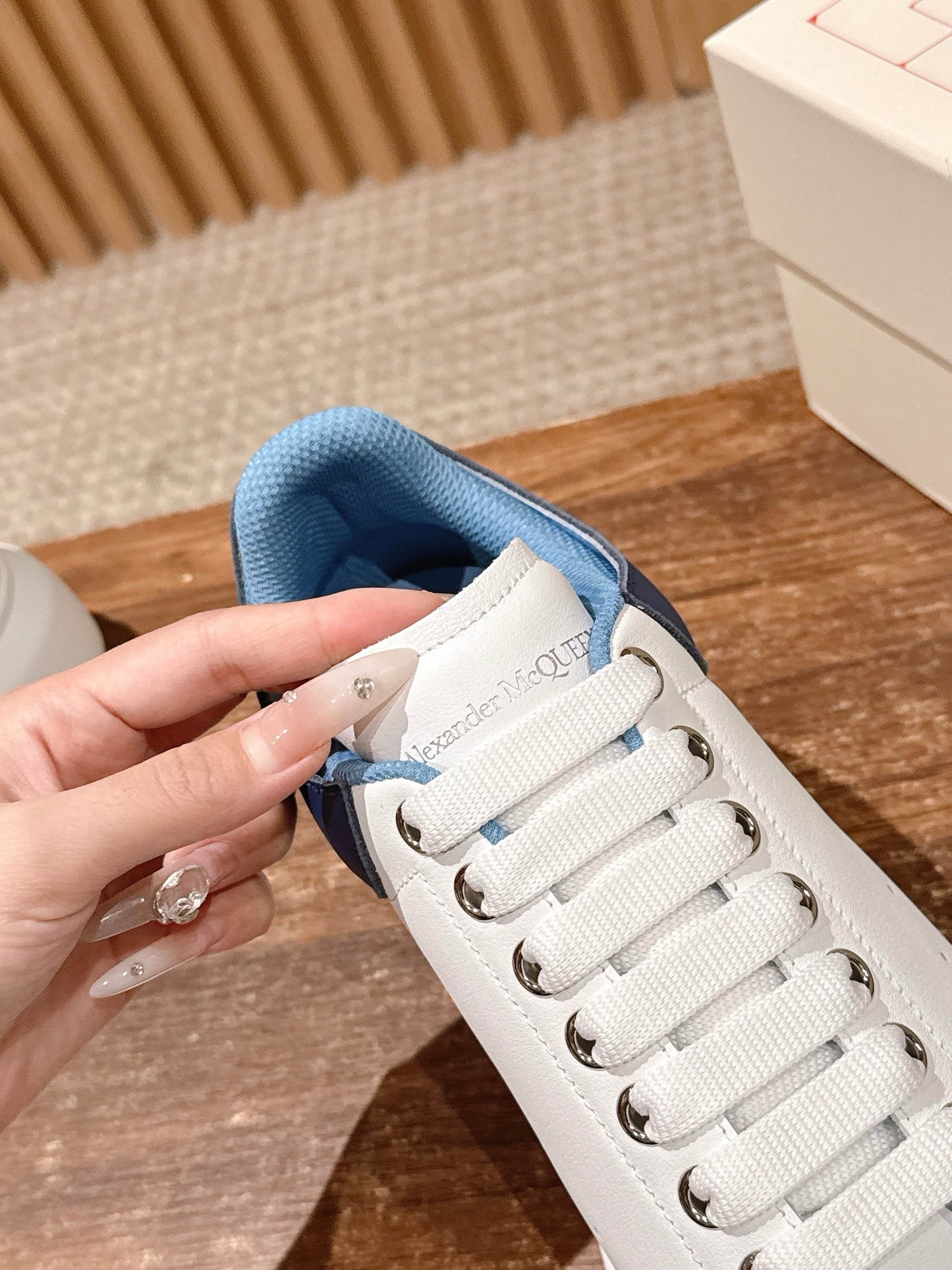 White blue Shoes