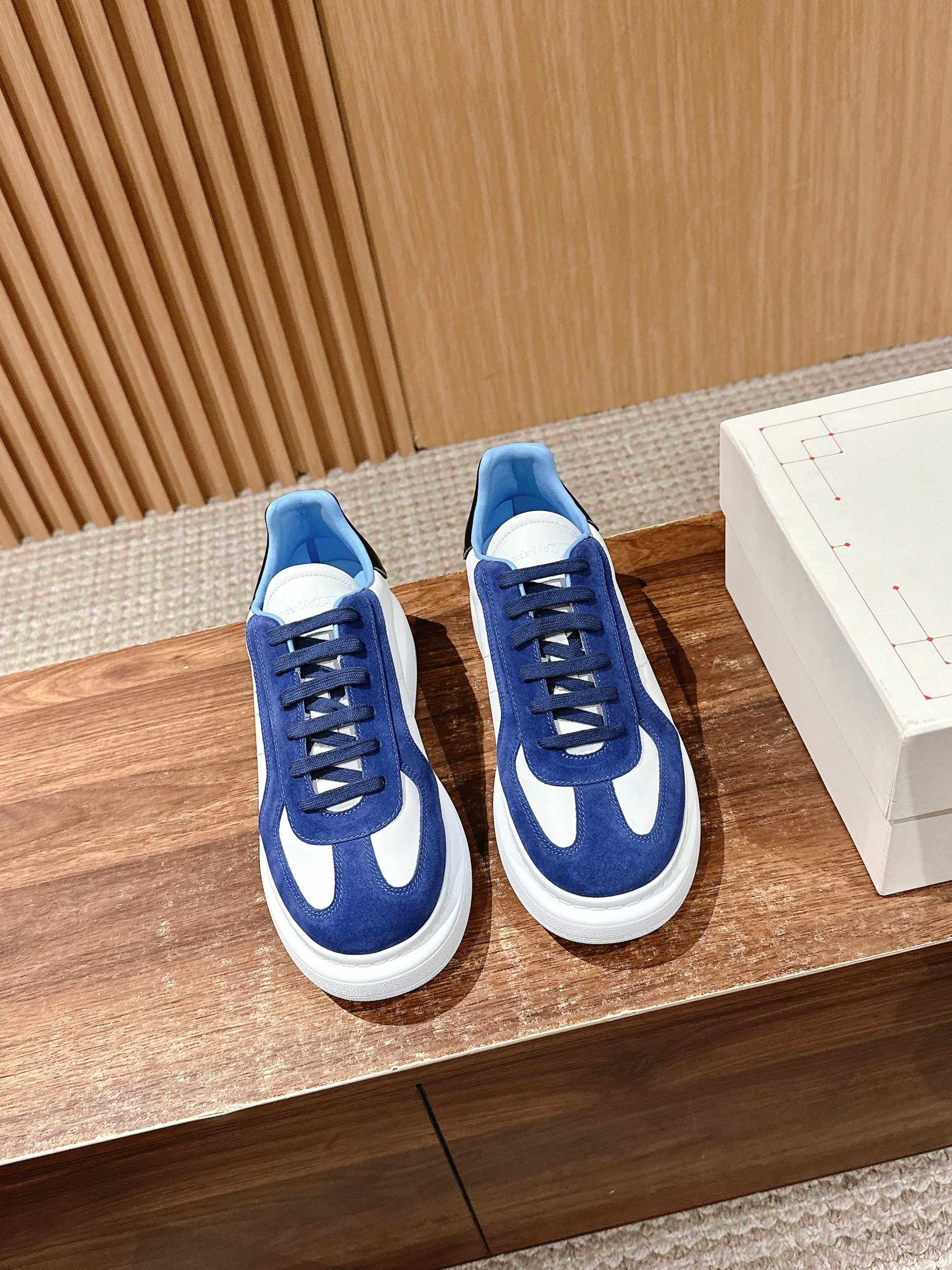 White blue and Brown black Shoes
