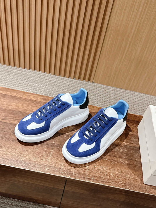 White blue and Brown black Shoes