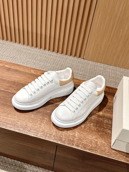 Cream white brown Shoes