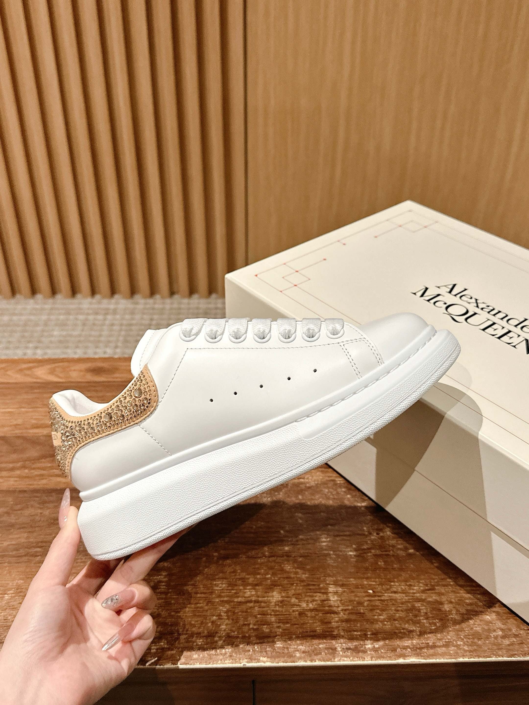 Cream white brown Shoes