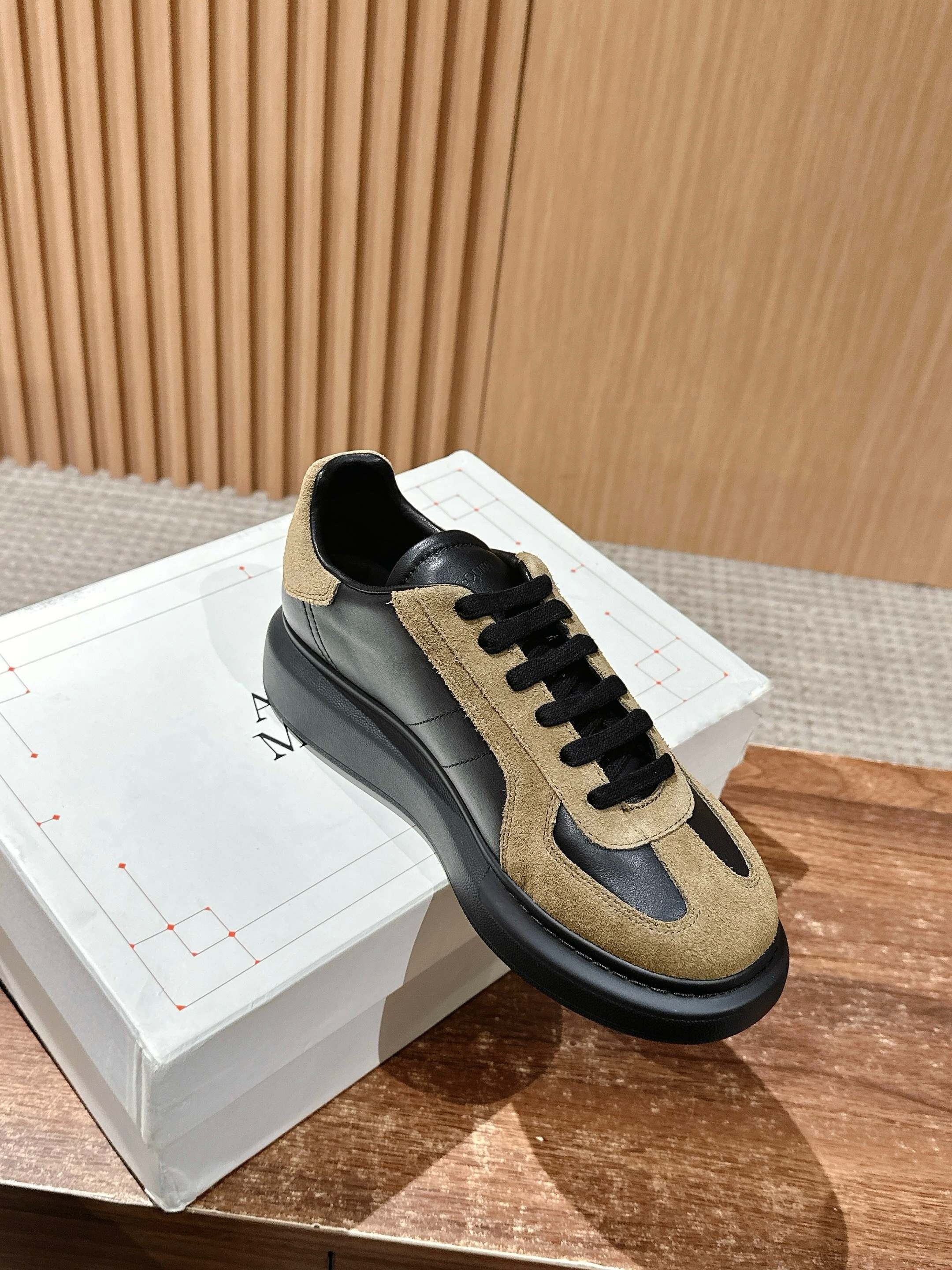White blue and Brown black Shoes