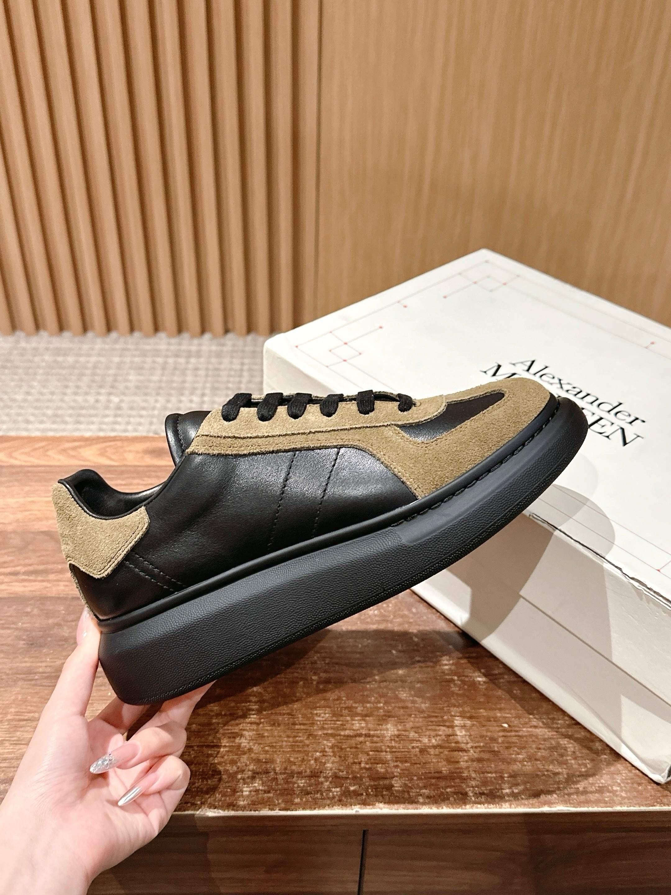 Blue white and Brown black Shoes