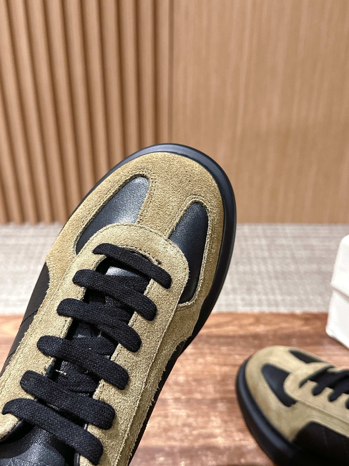 White blue and Brown black Shoes