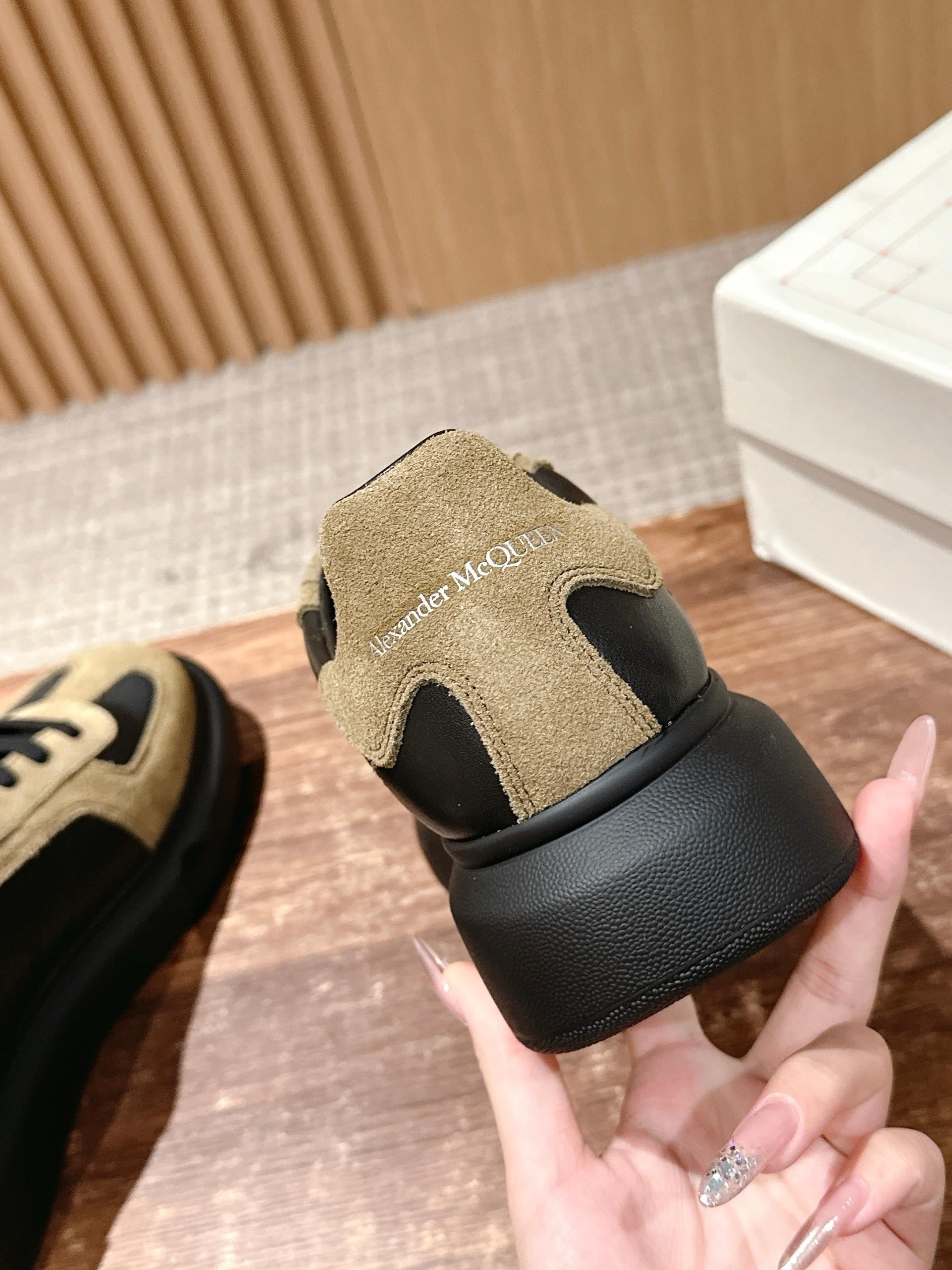 White blue and Brown black Shoes