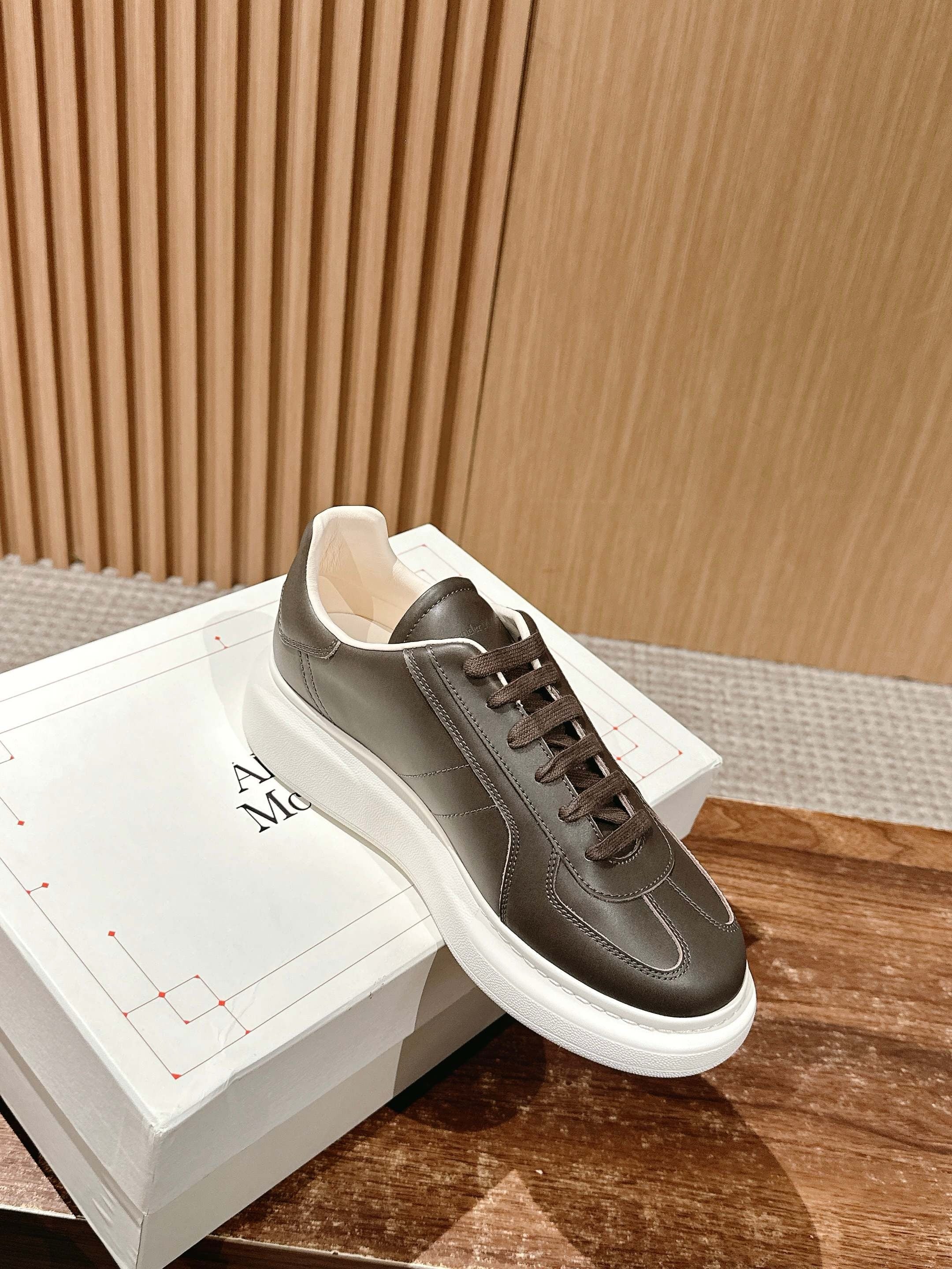 White dark brown Shoes