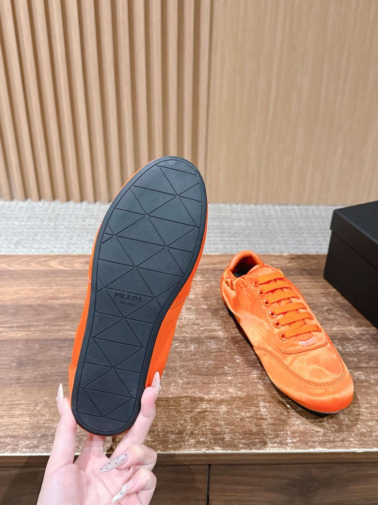Black, Orange and Pink Shoes
