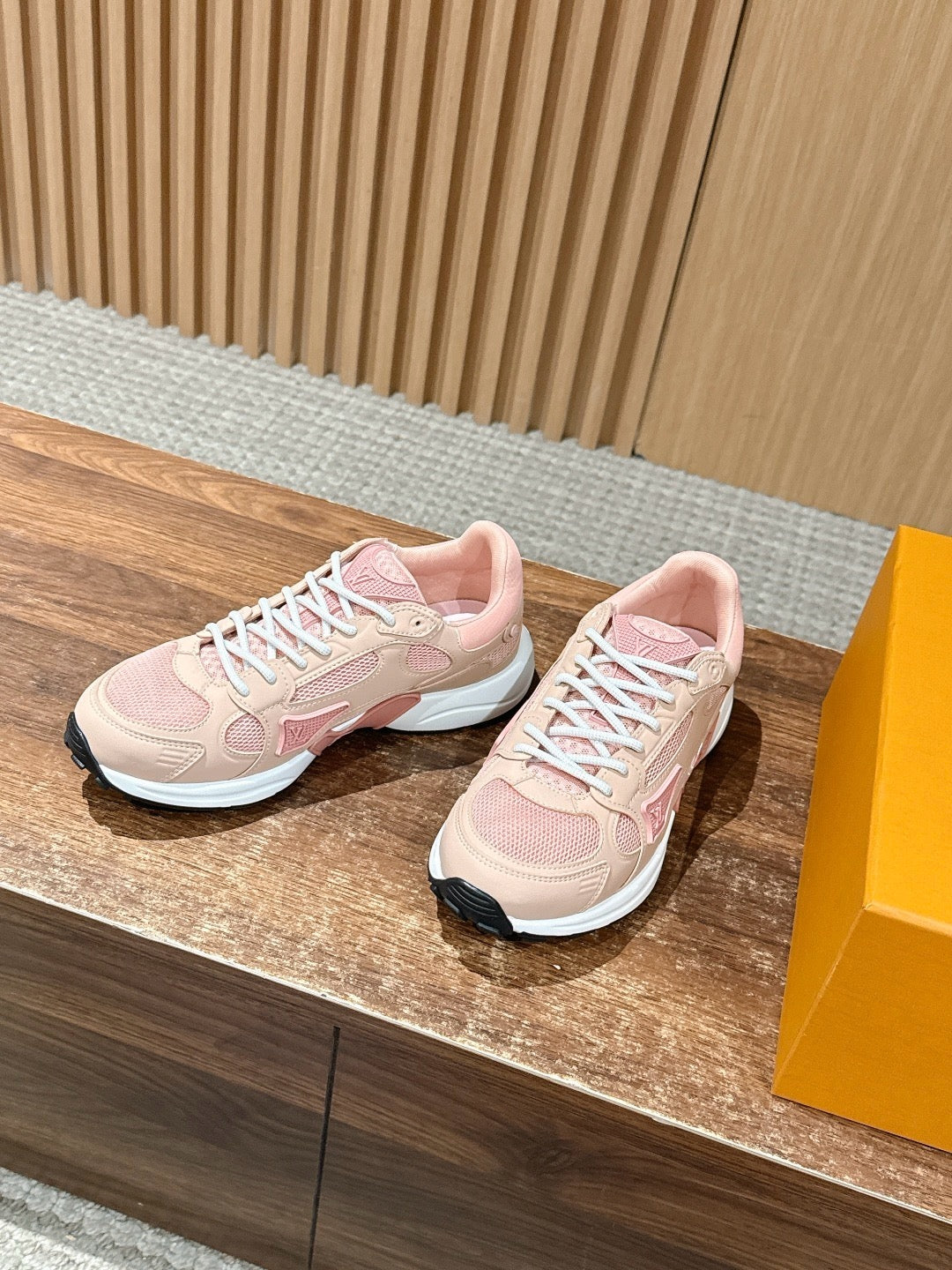 Pink white and Grey white Shoes