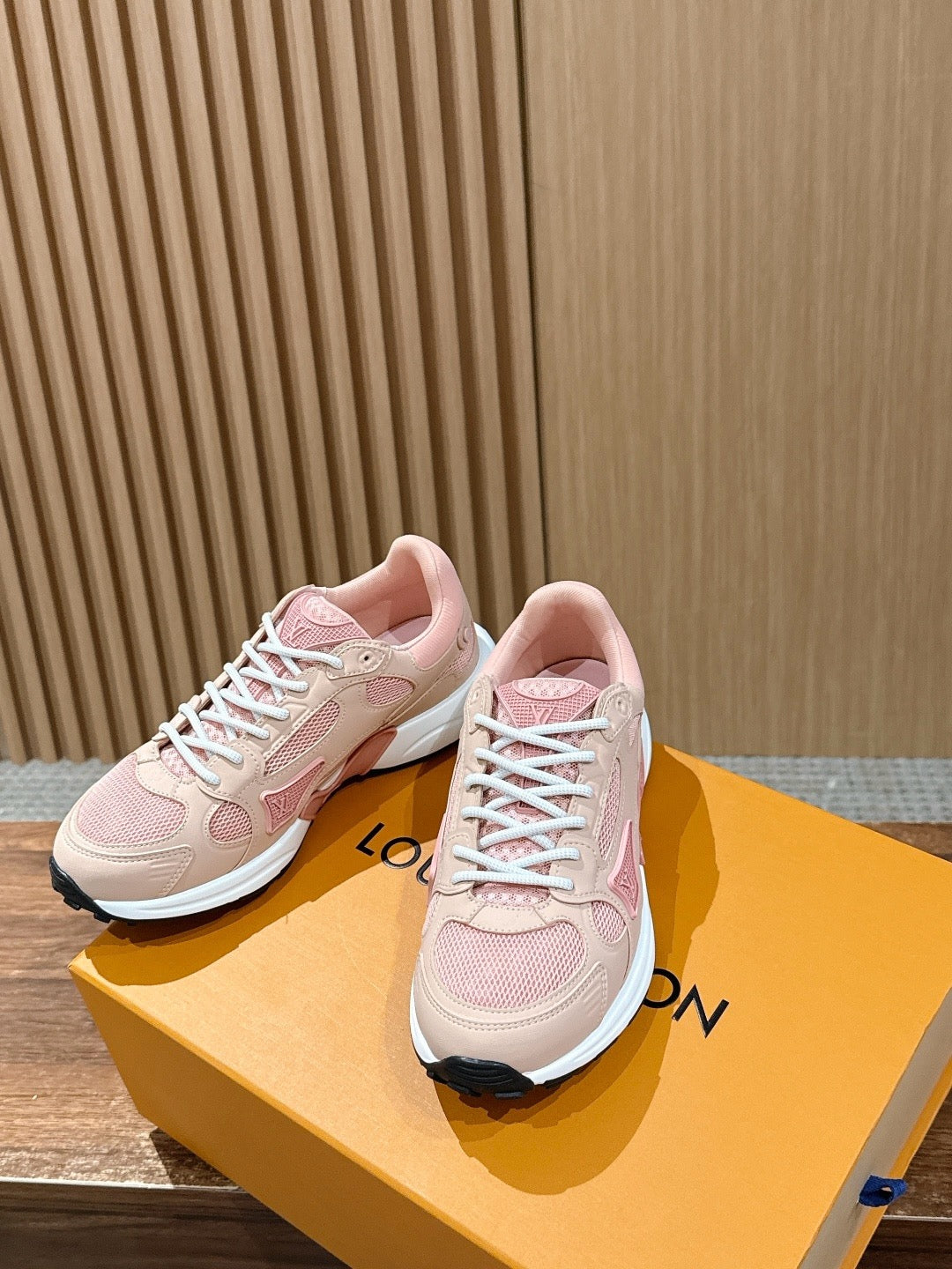 Pink white and Grey white Shoes