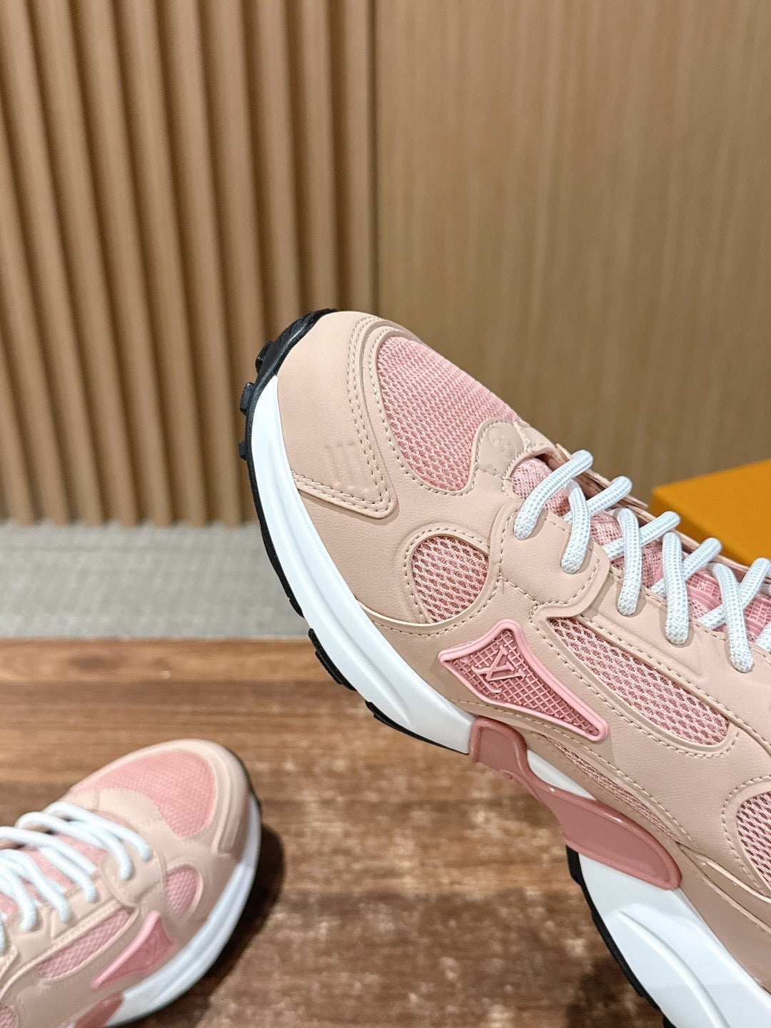 Pink white and Grey white Shoes