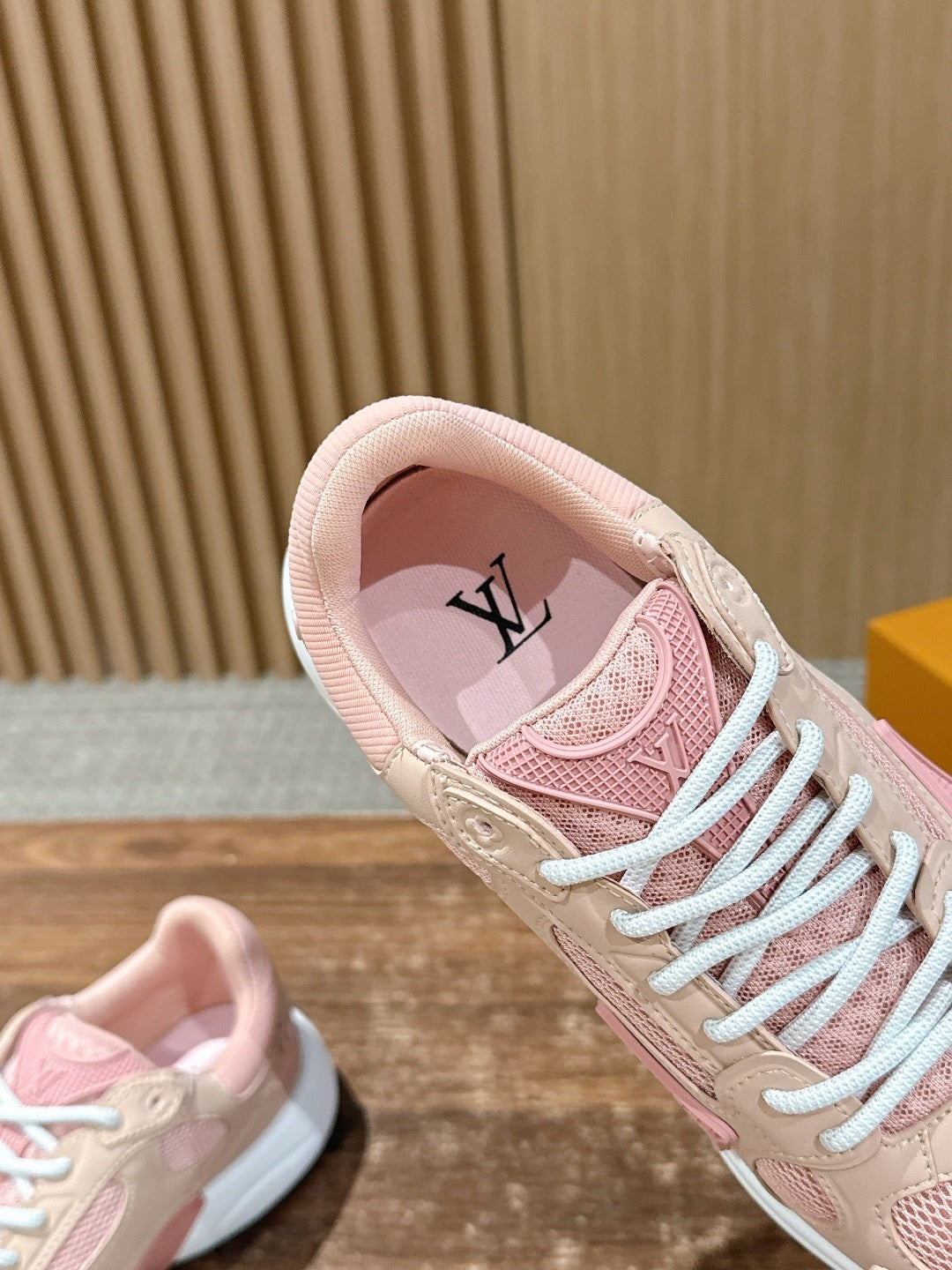 Pink white and Grey white Shoes