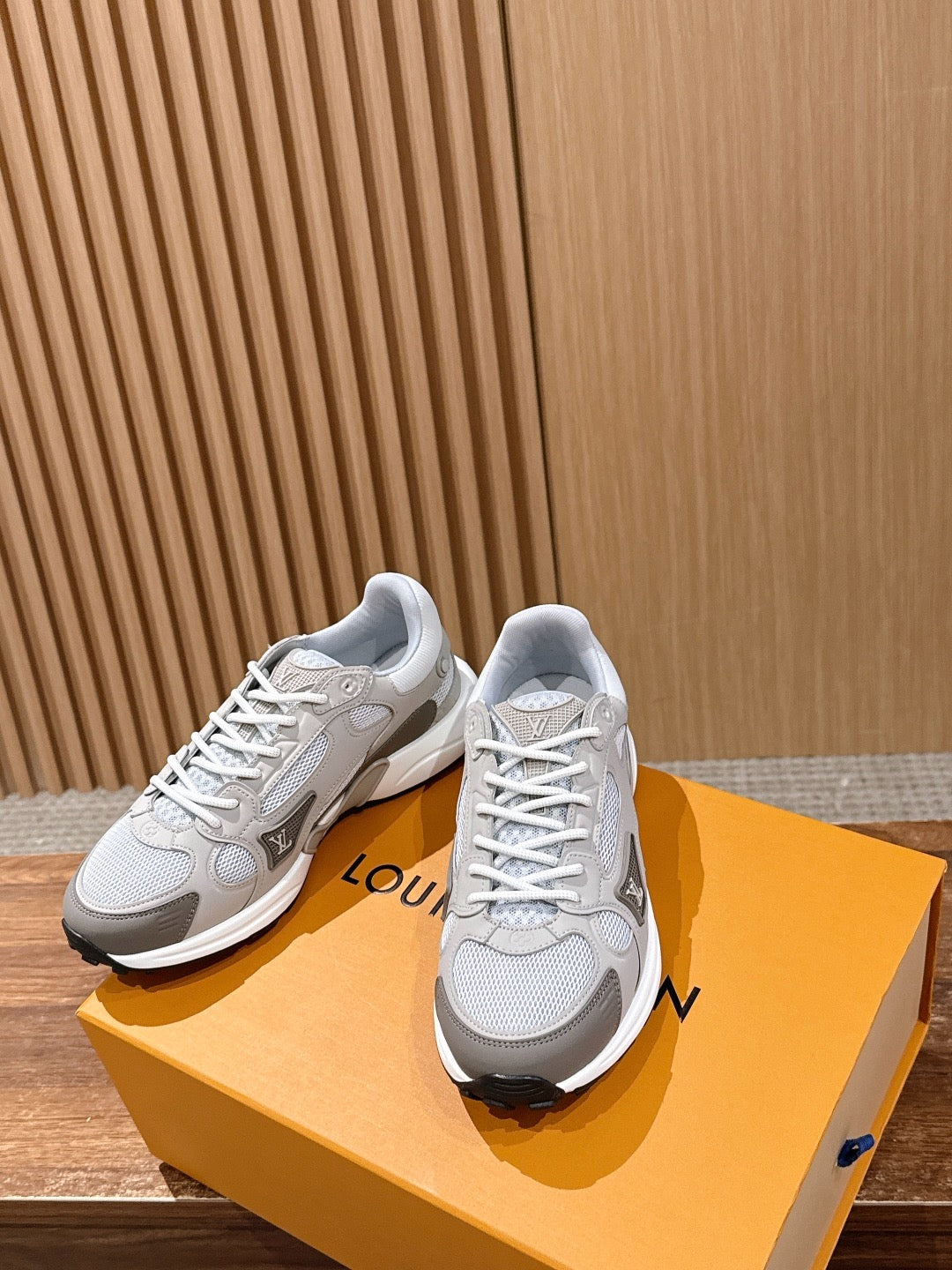 Pink white and Grey white Shoes