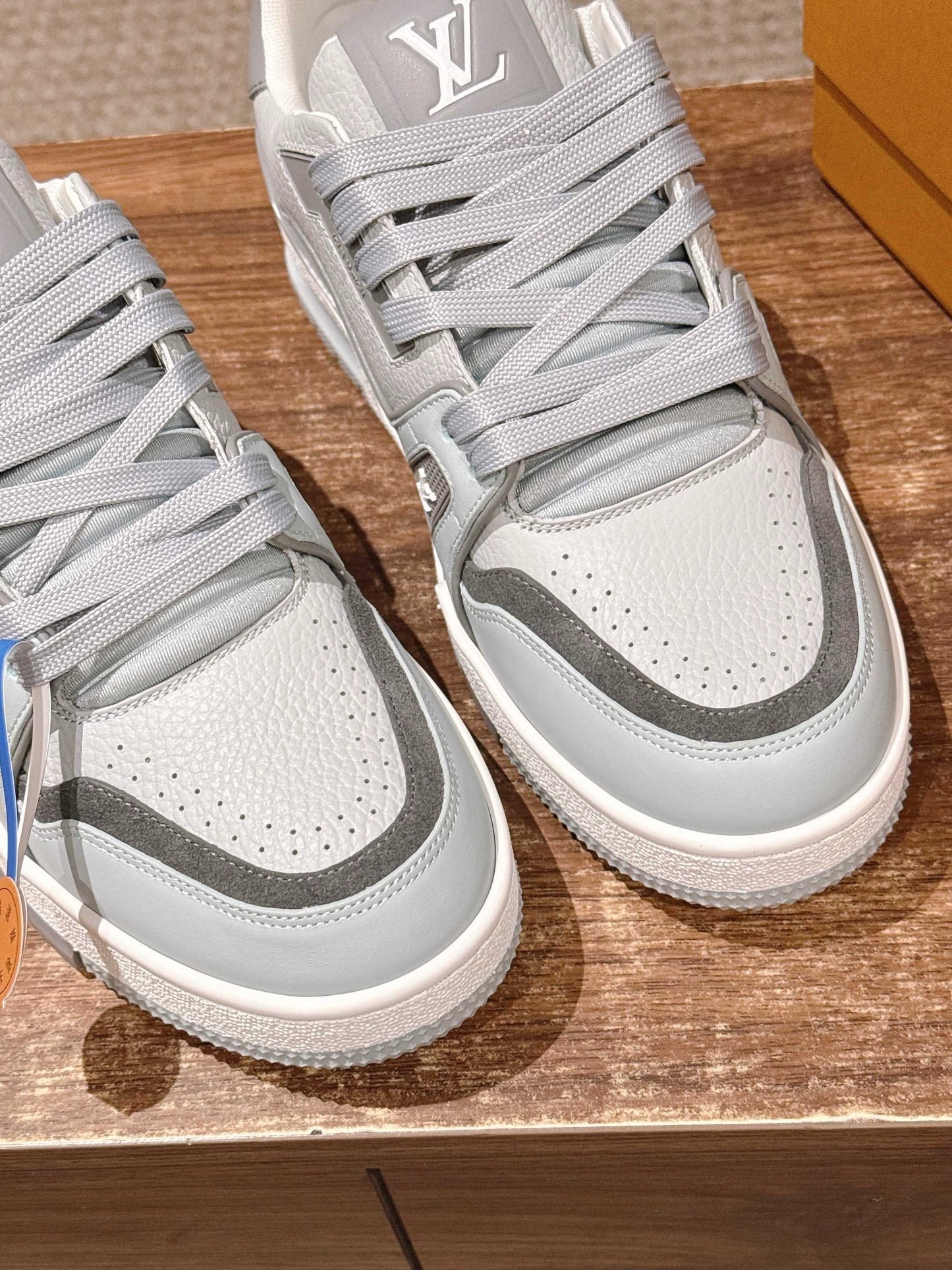 White and Grey Shoes