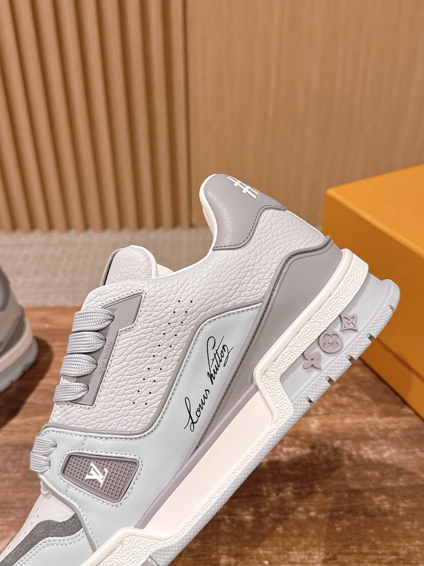 White and Grey Shoes