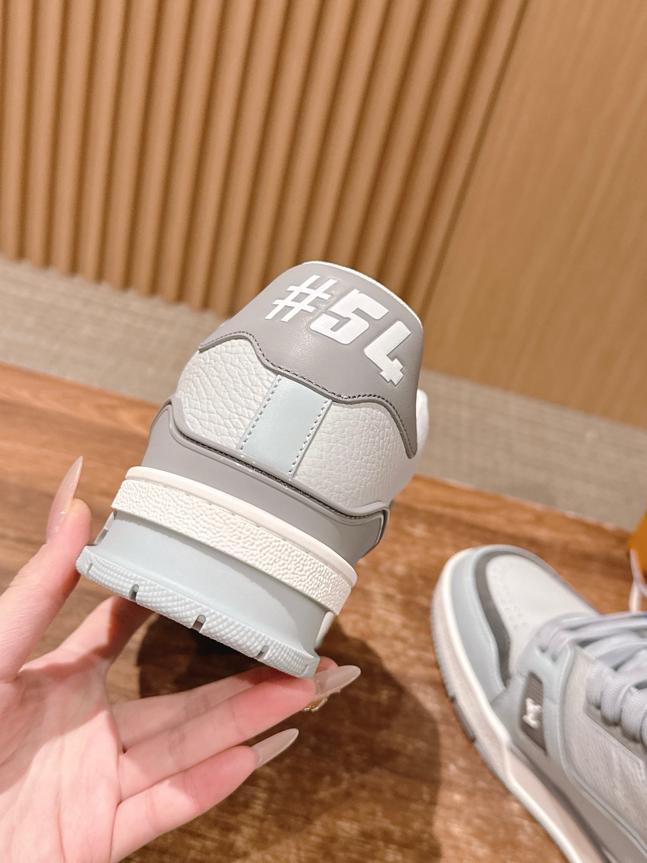 White grey and White red Shoes