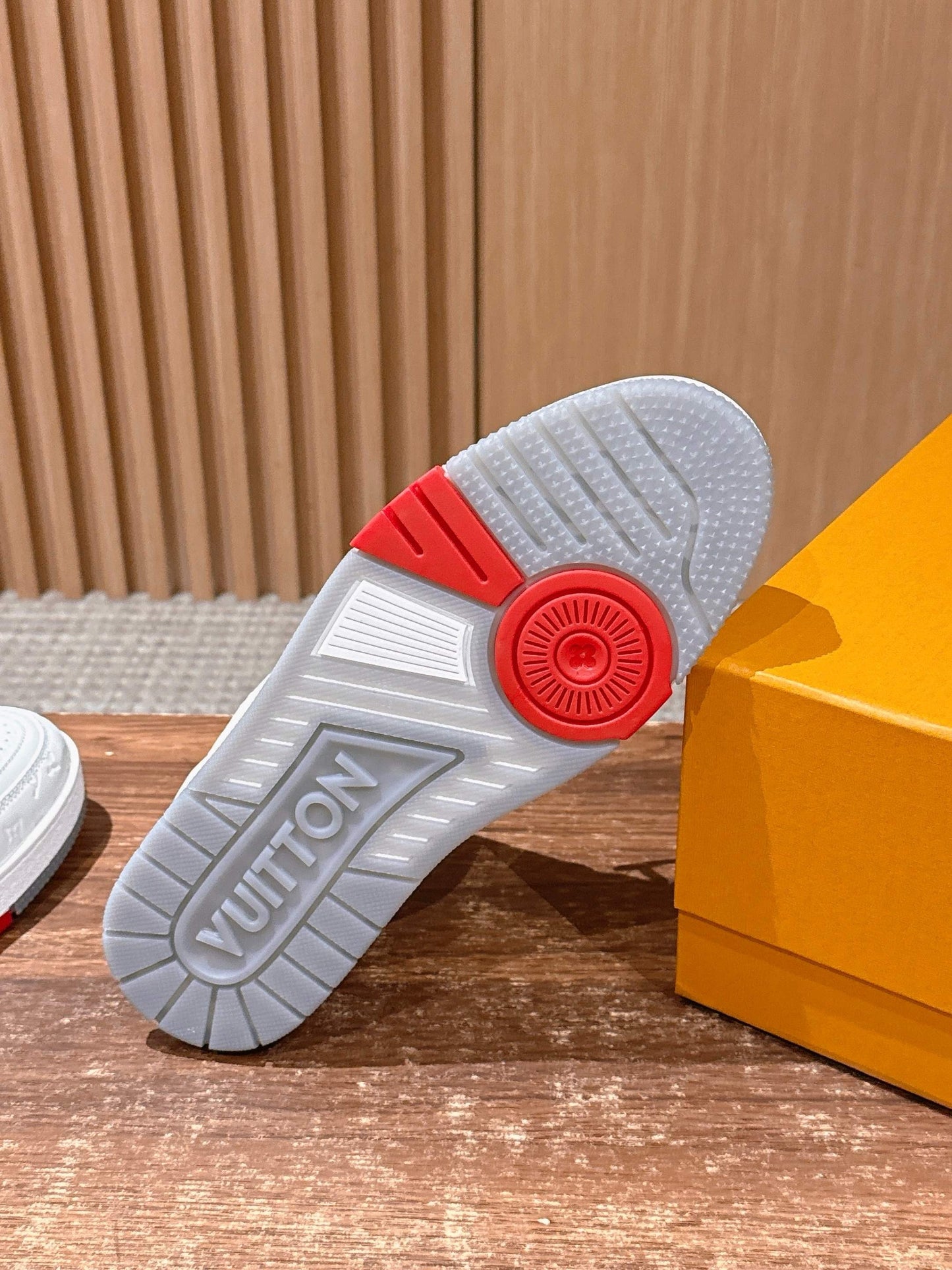 White grey and White red Shoes