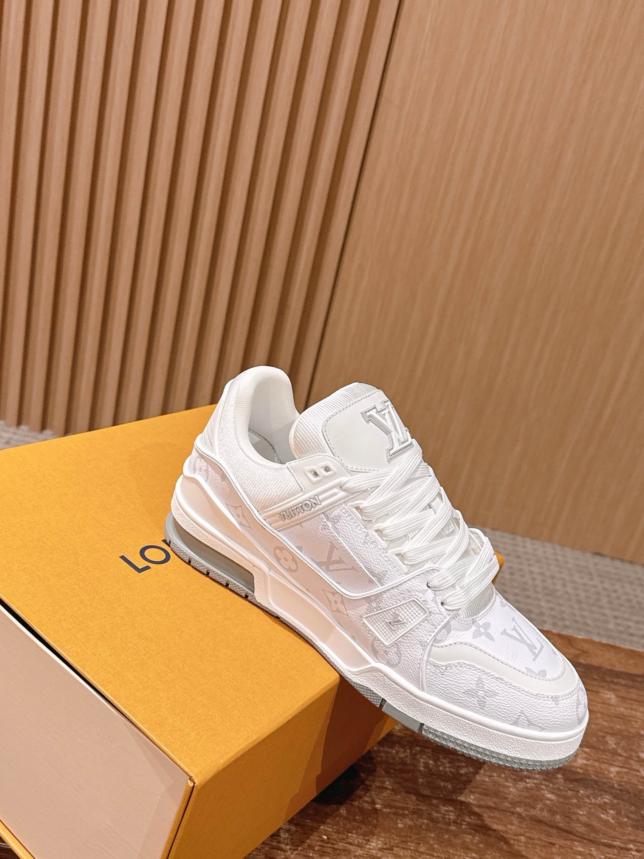 White grey and White brown Shoes