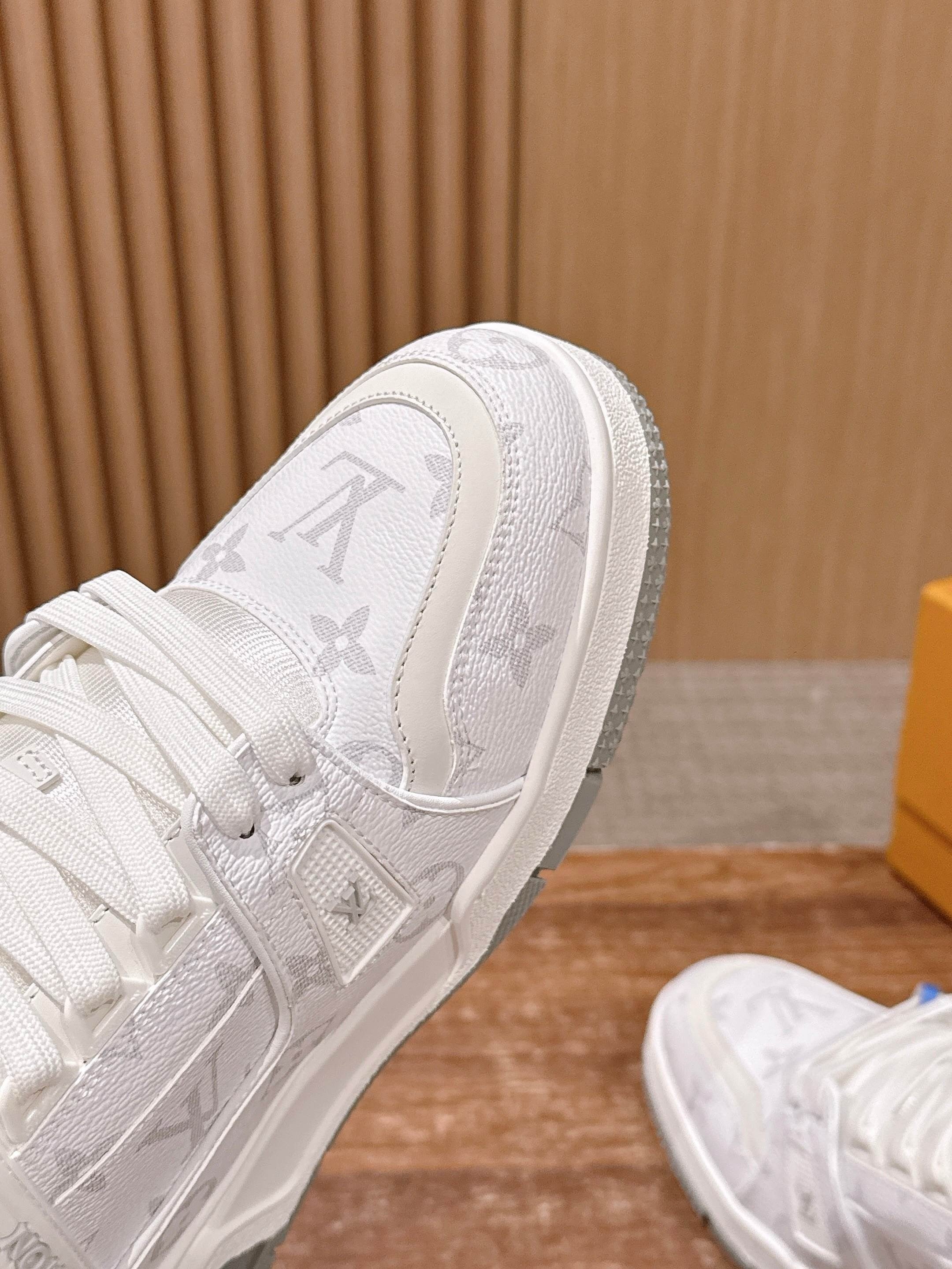White grey and White brown Shoes