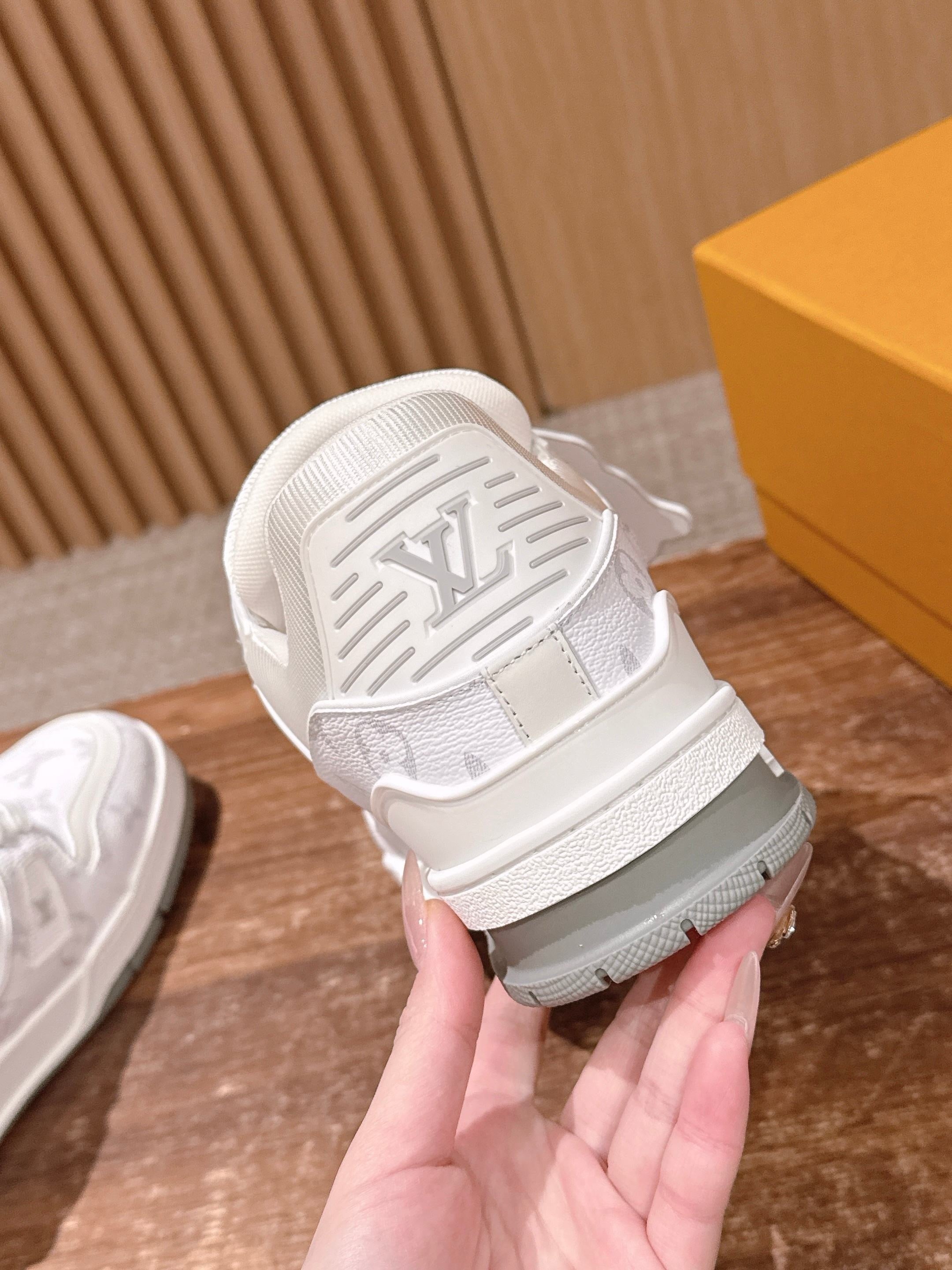 White grey and White brown Shoes