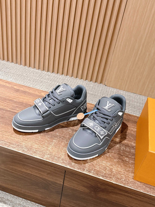 Grey and Black Shoes