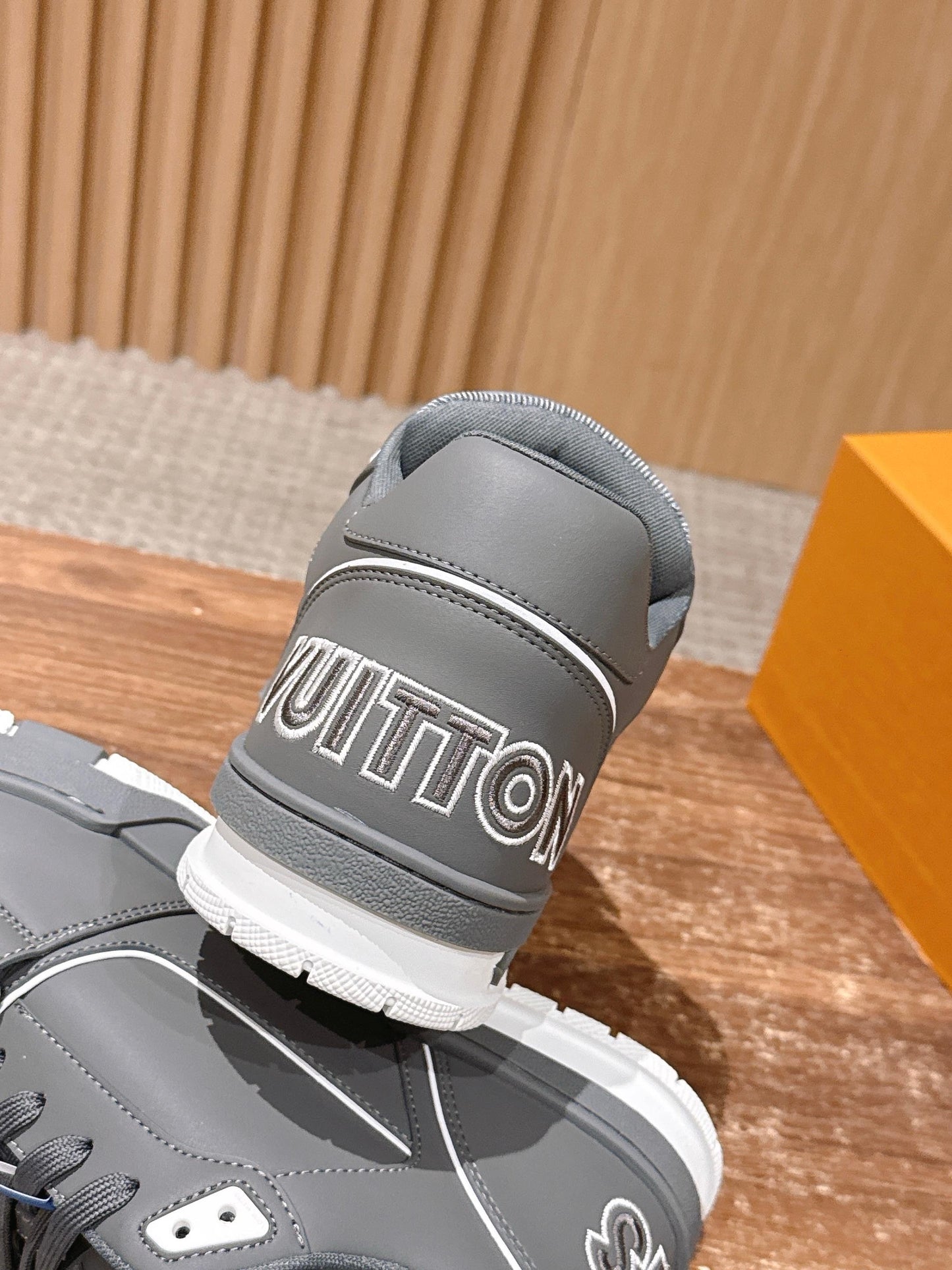Grey and Black Shoes