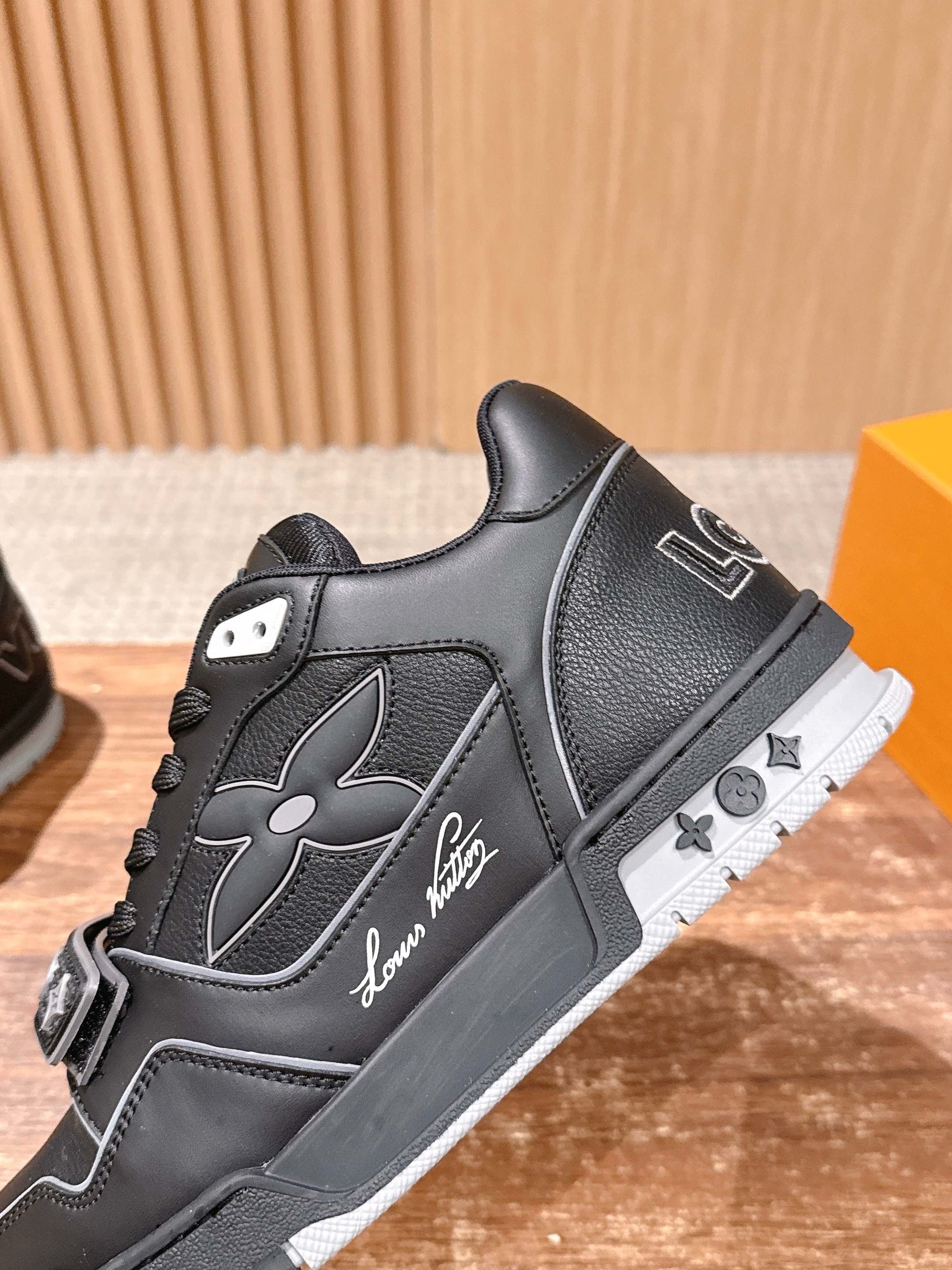 Grey and Black Shoes