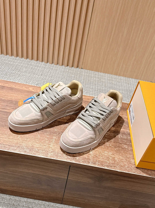 Grey and Brown grey Shoes