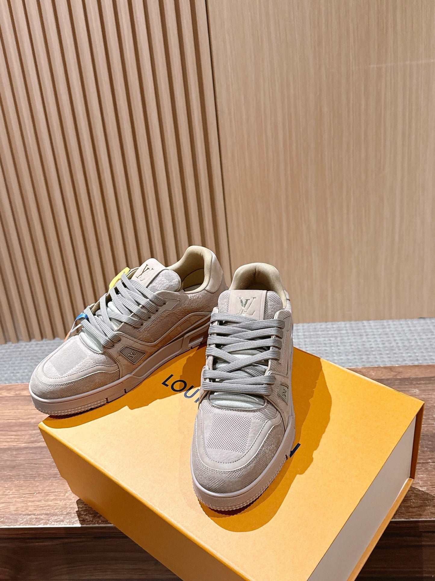 Grey and Brown grey Shoes