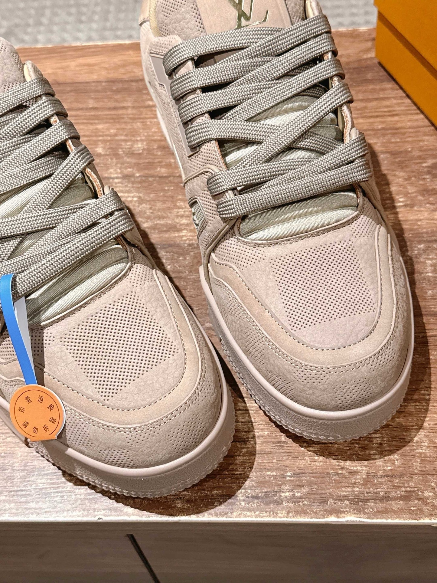 Grey and Brown grey Shoes