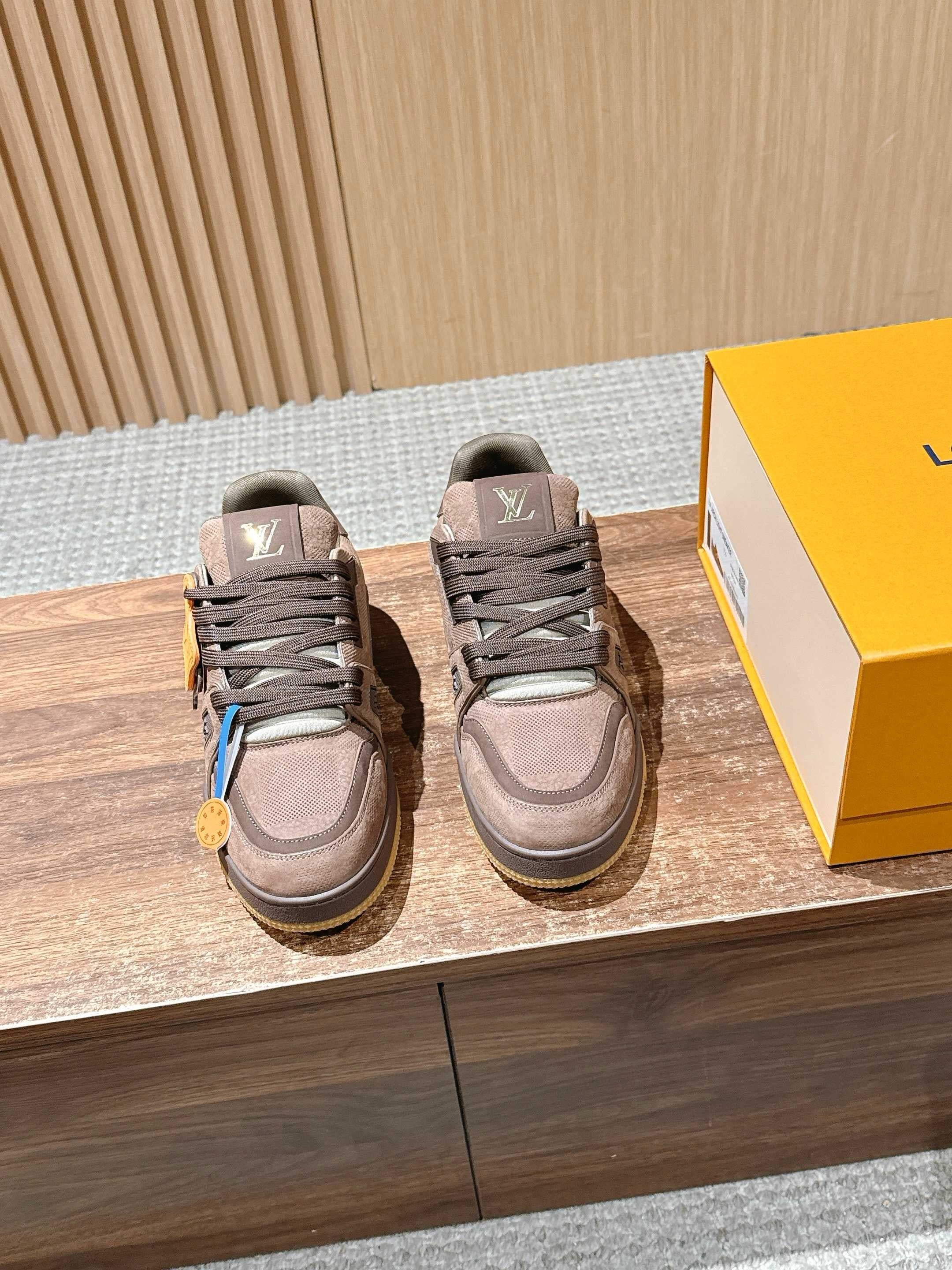 Grey and Brown grey Shoes